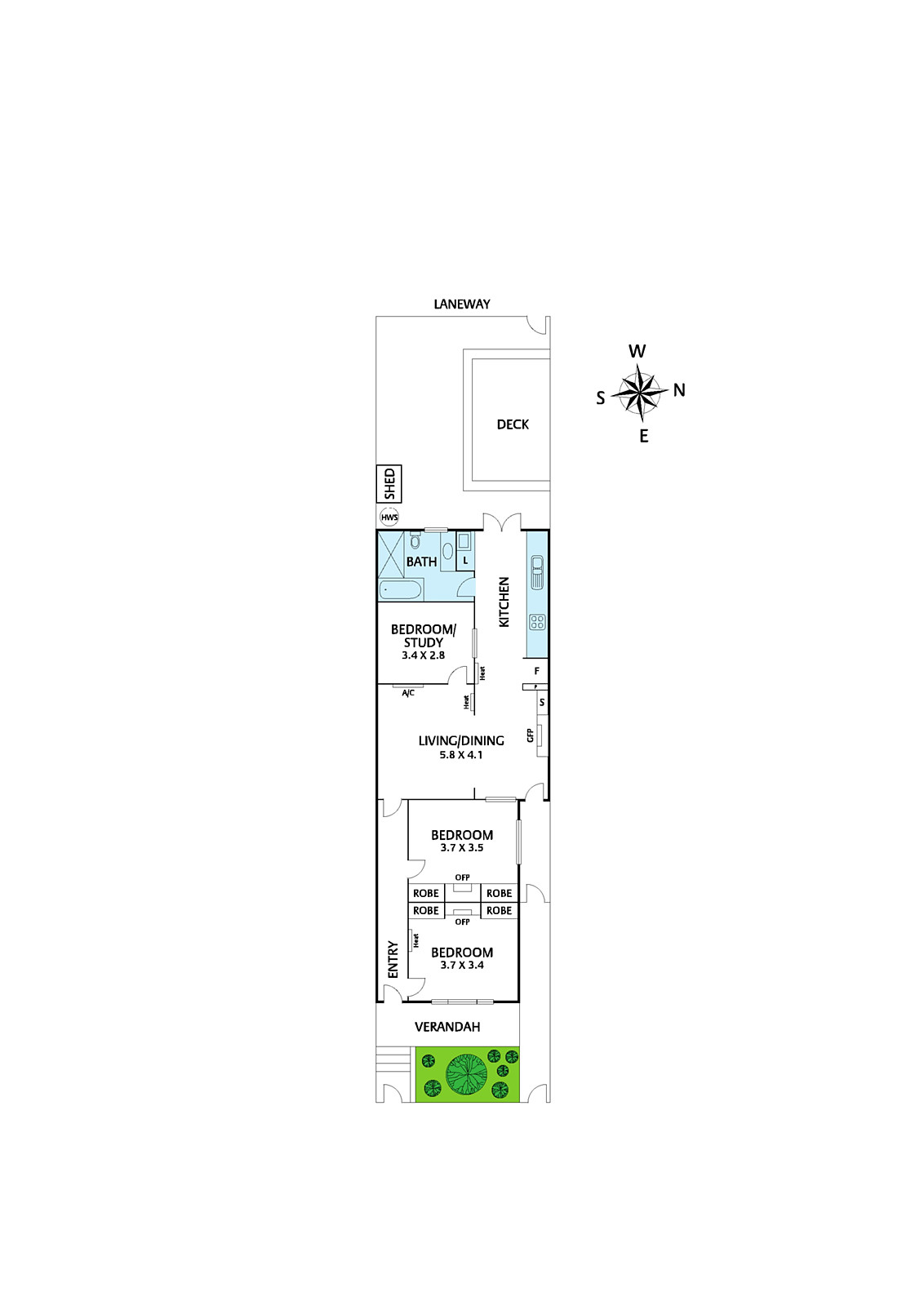 30 Myrtle Street, Clifton Hill - Floorplan 1