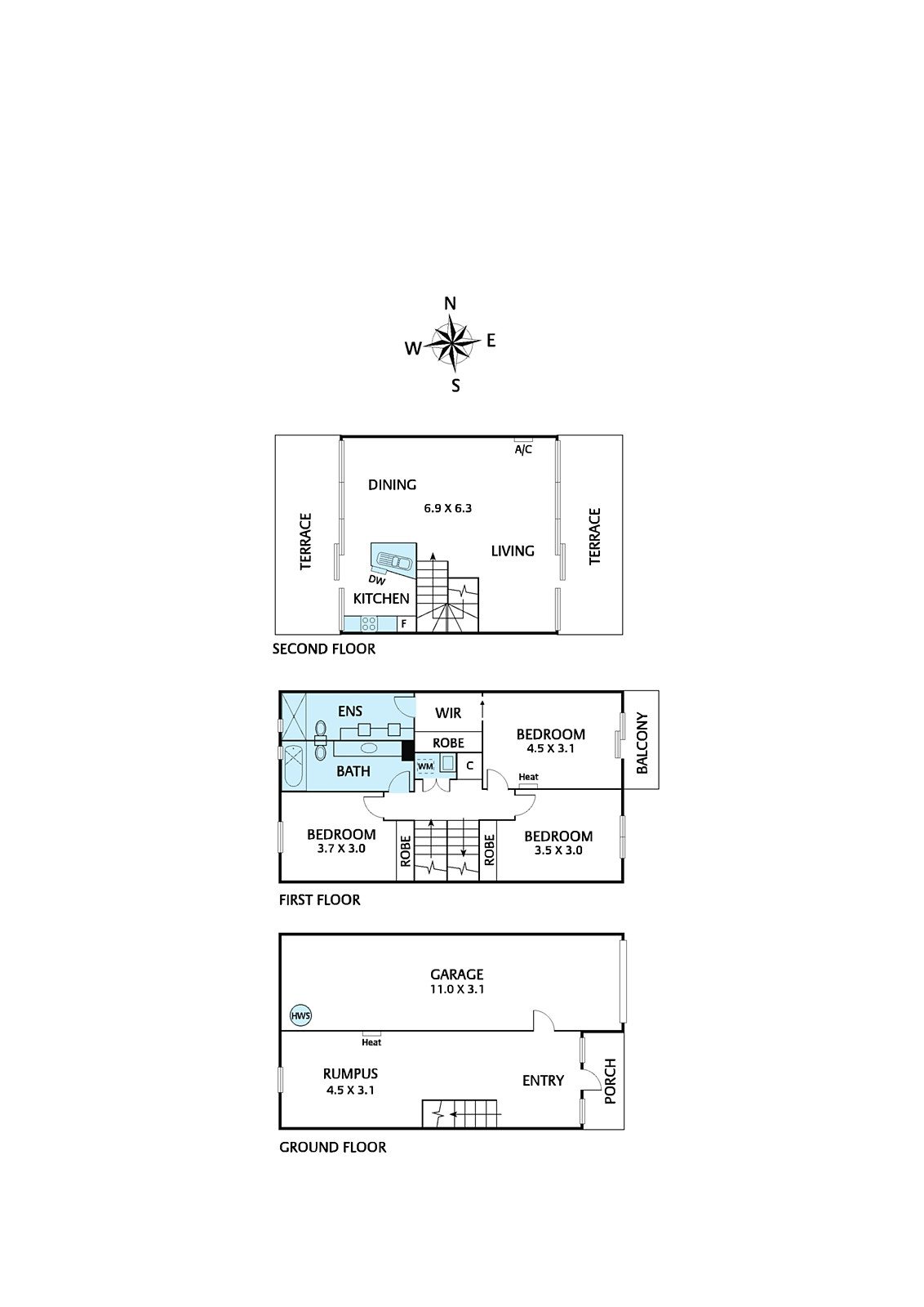 6/176 Noone Street, Clifton Hill - Floorplan 1
