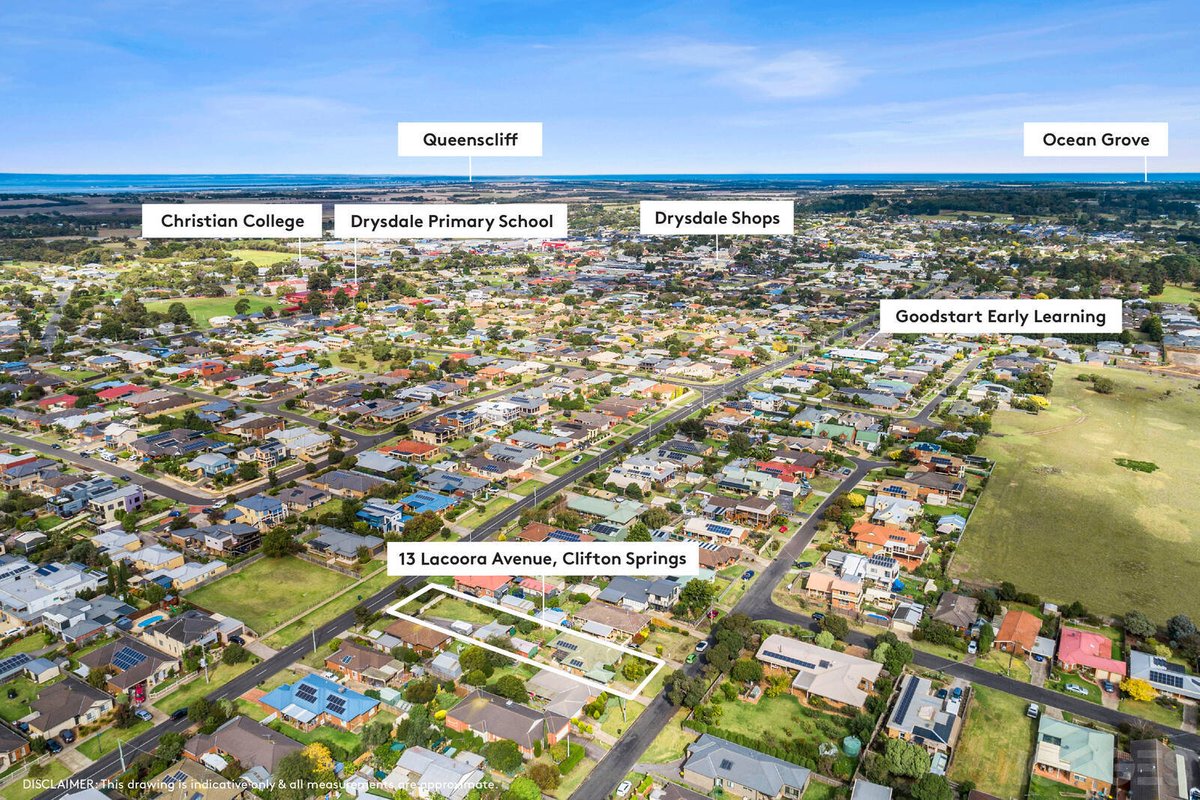 13 Lacoora Avenue Clifton Springs - Residential for sale