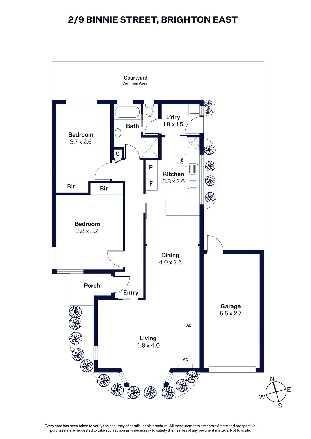 2 / 9 Binnie Street Brighton East - Residential for lease