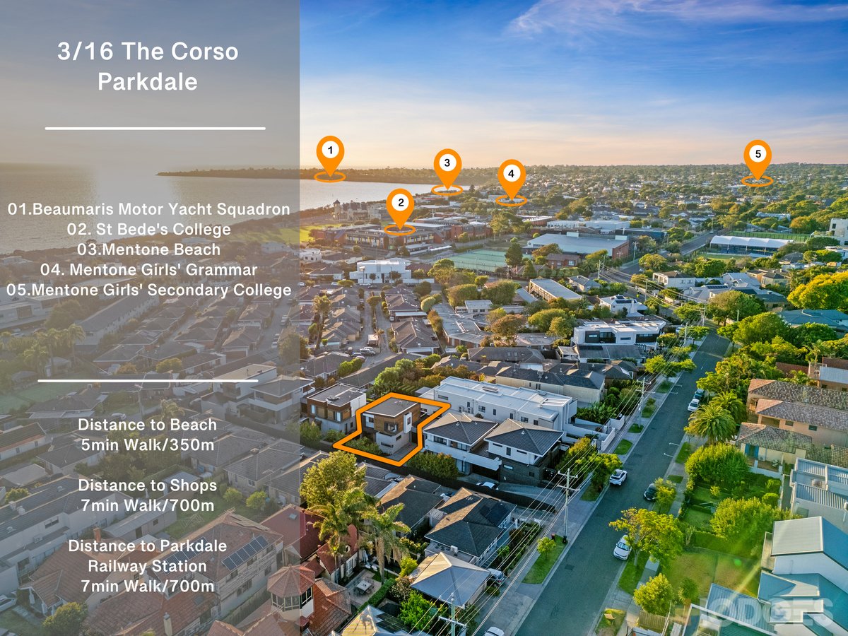 3 / 16 The Corso Parkdale - Residential for sale
