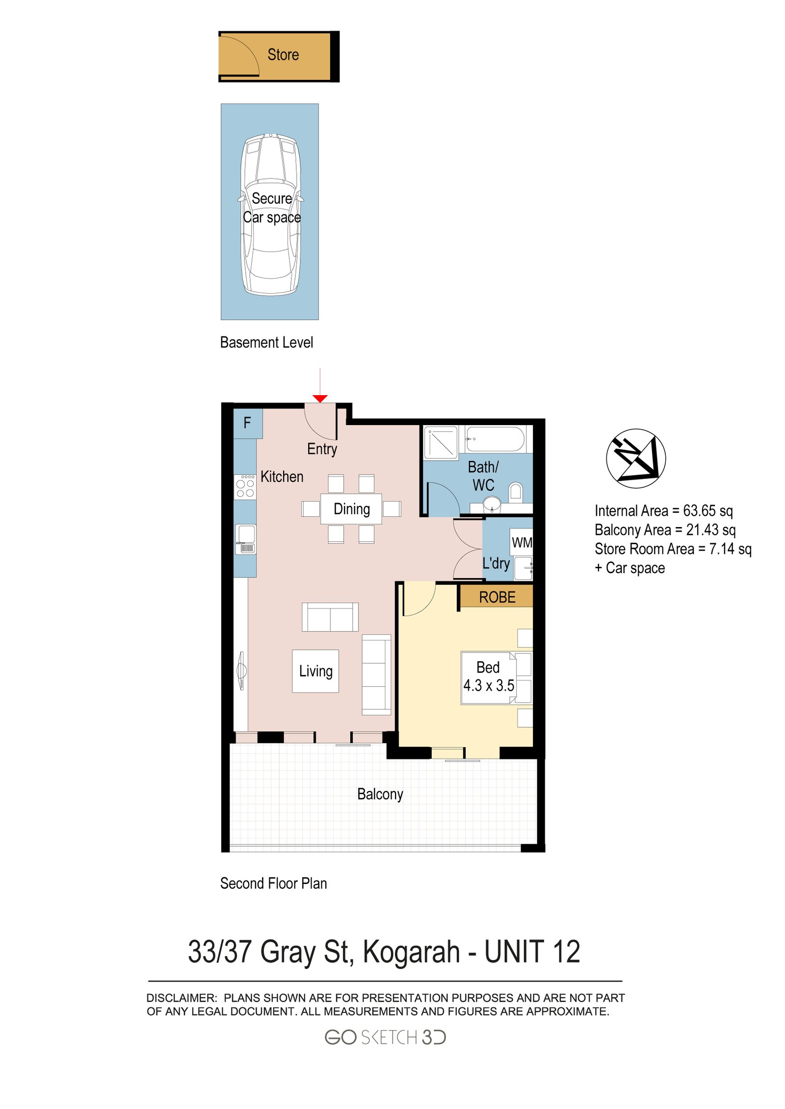 12/33 Gray Street KOGARAH 3
