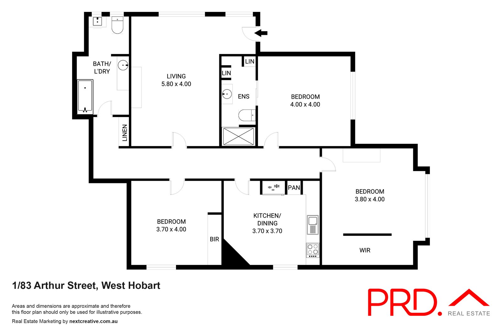 1/83 Arthur Street WEST HOBART 2