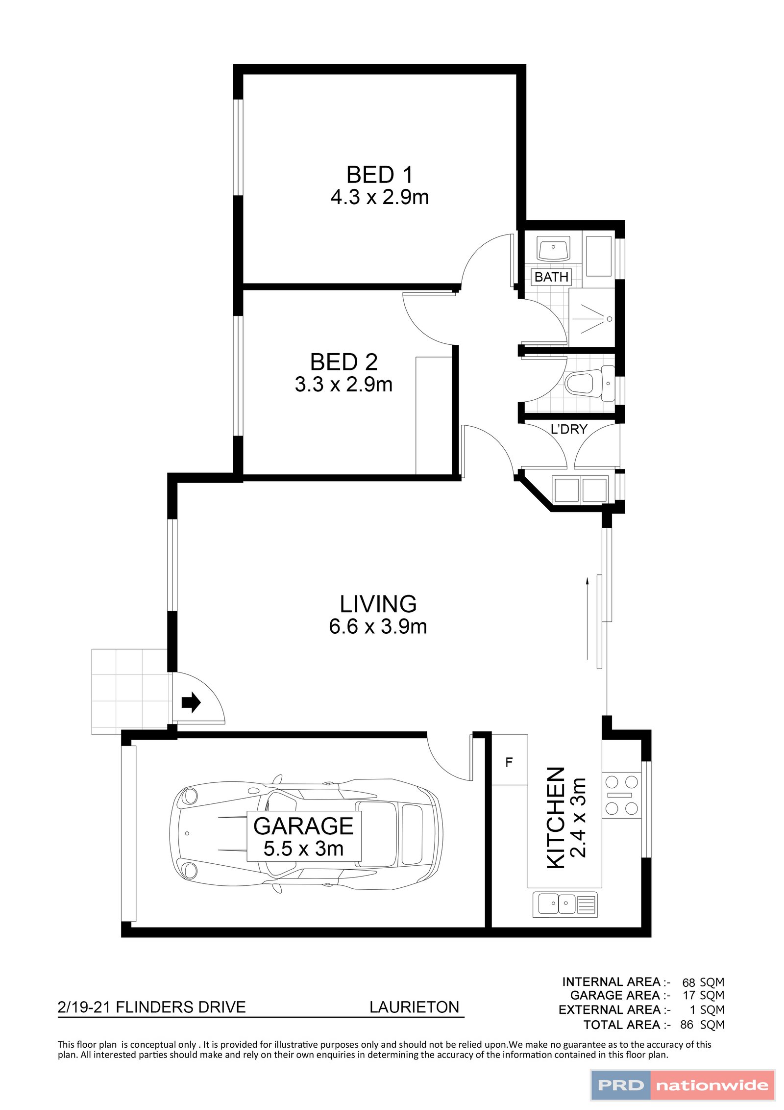 2/19-21 Flinders Drive LAURIETON 7