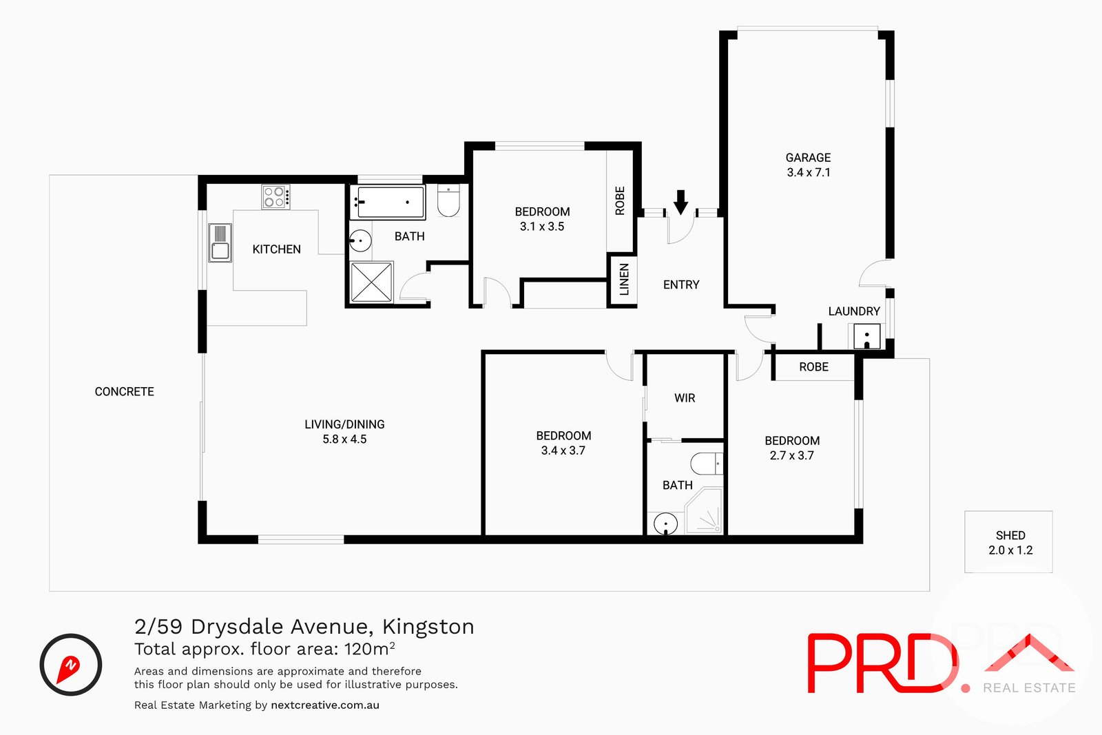 2/59 Drysdale Avenue KINGSTON 11