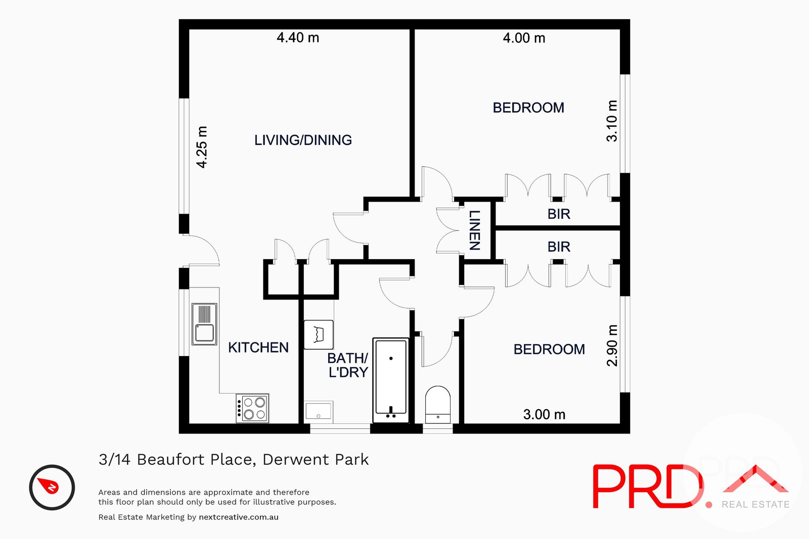 3/14 Beaufort Place DERWENT PARK 9