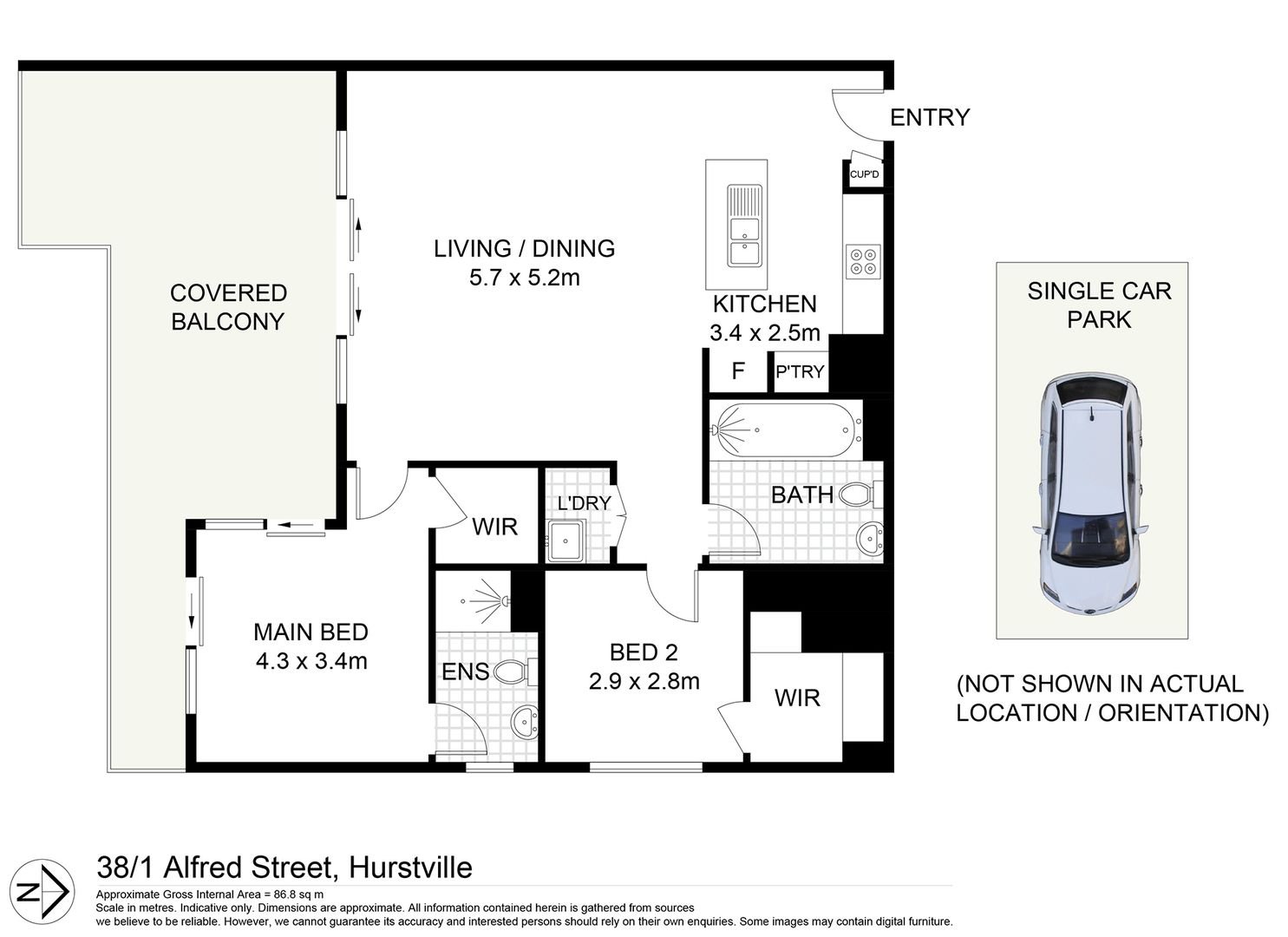 38/1 Alfred St  HURSTVILLE 8