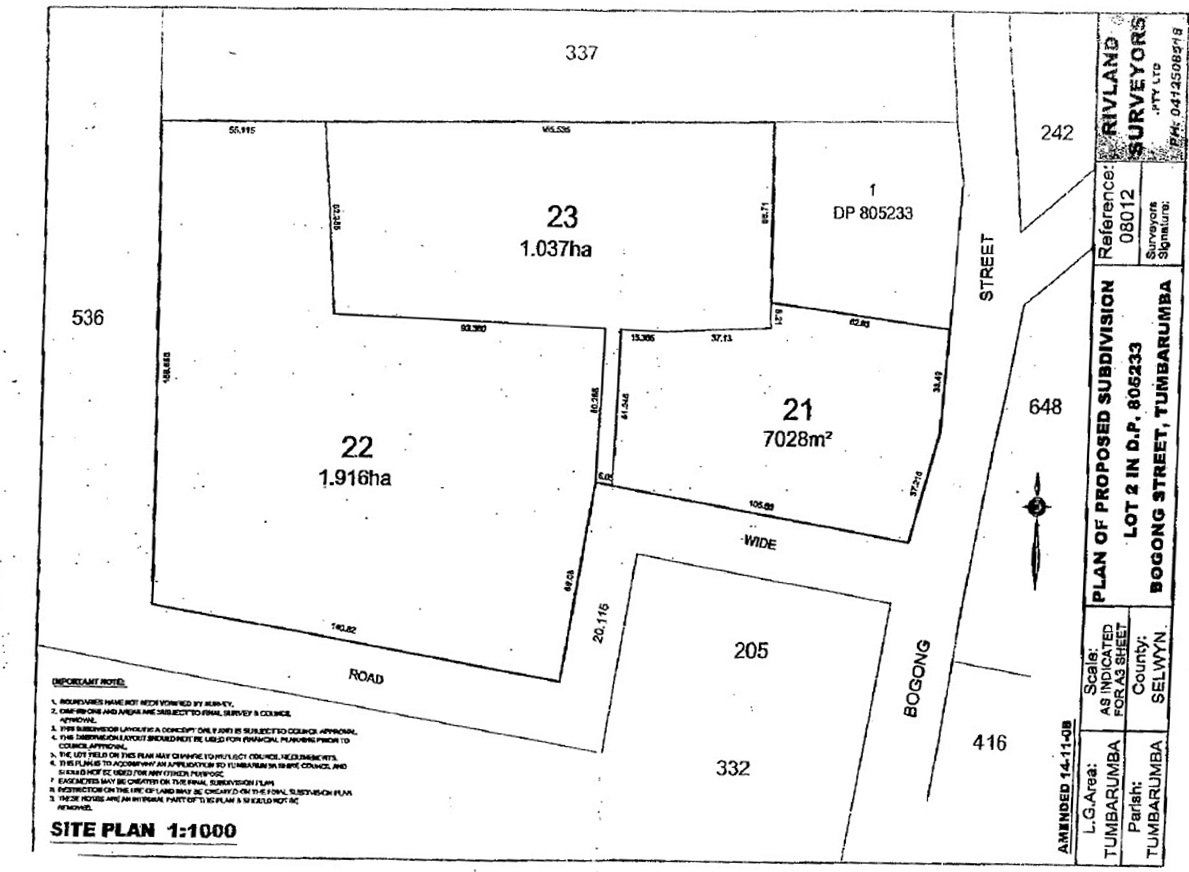 67  ( LOT 22) Bogong Street TUMBARUMBA 4