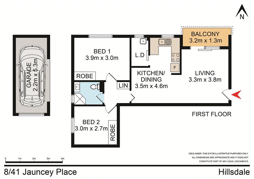 8/41 Jauncey Place HILLSDALE 11