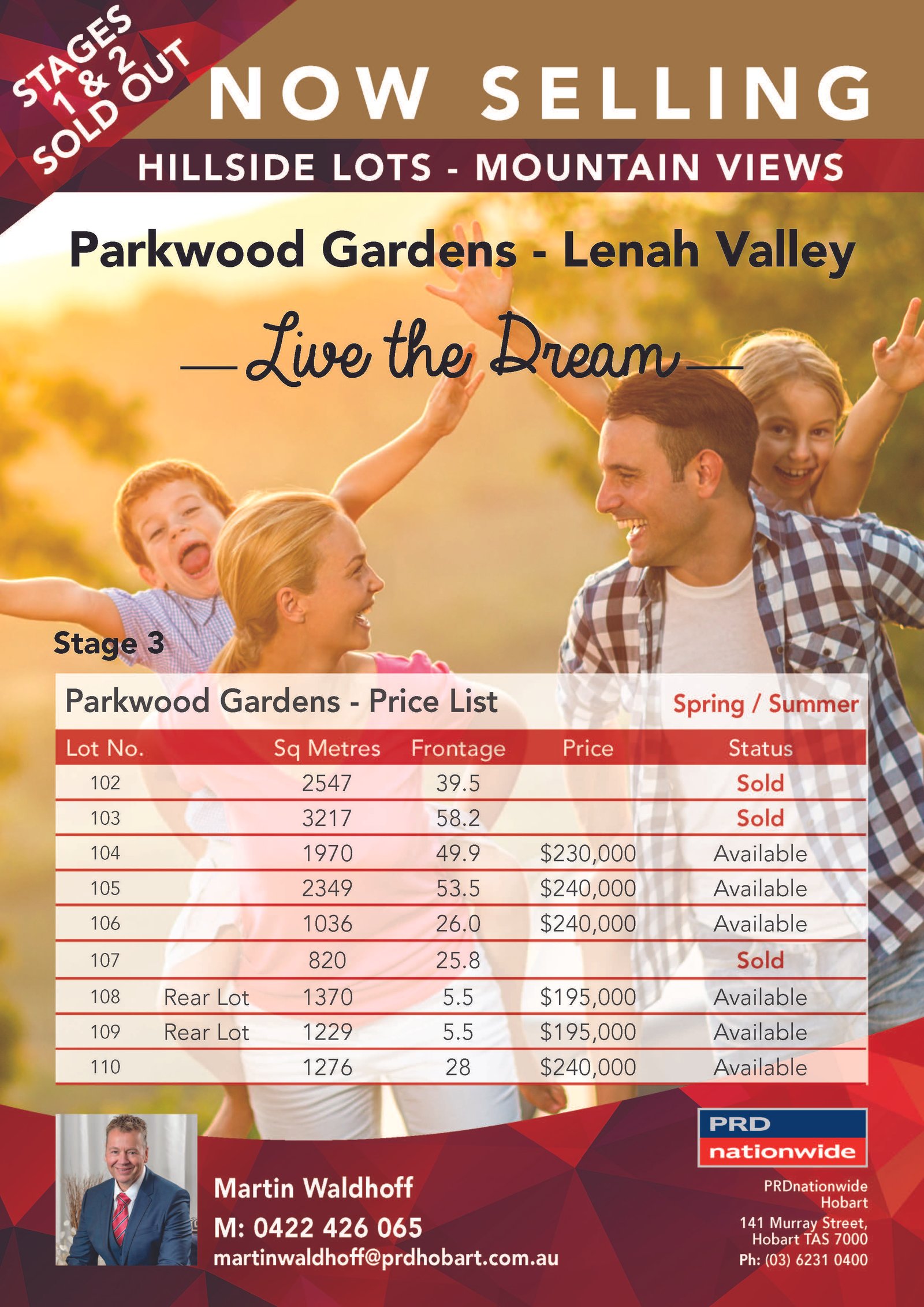 Lot 70 Westinwood Road LENAH VALLEY 6