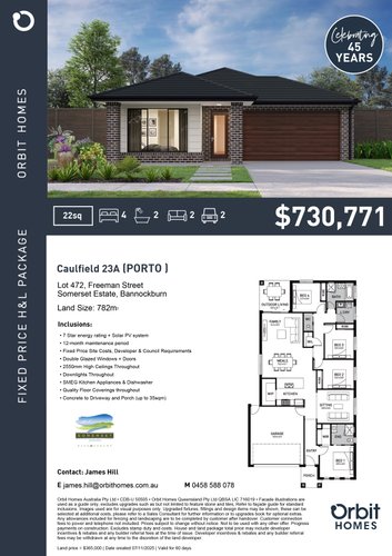 Stage 22 (Lot 455) Somerset Estate, Bannockburn