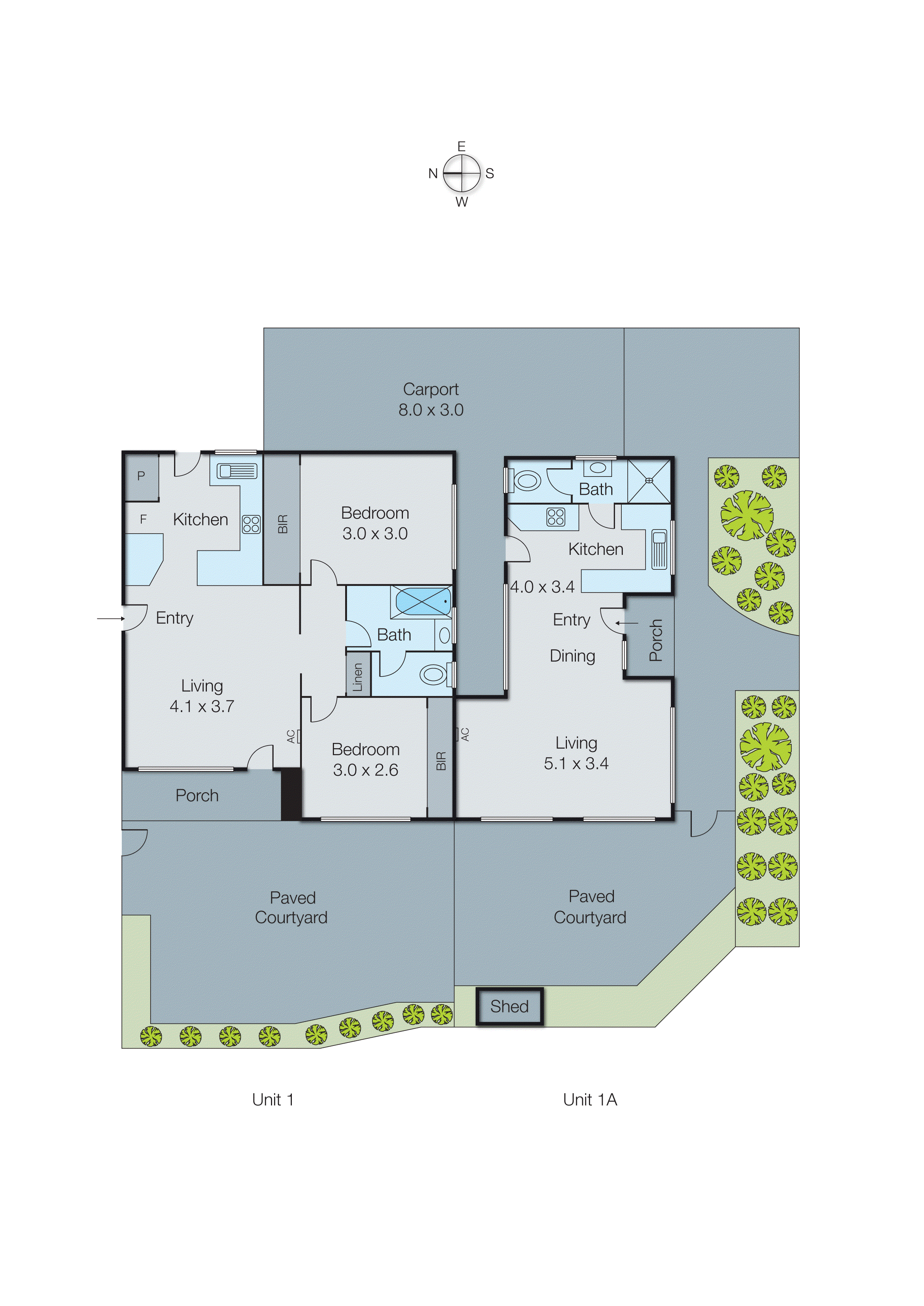 1 & 1a/70 Warren Road, Mordialloc VIC 3195 - Floorplan
