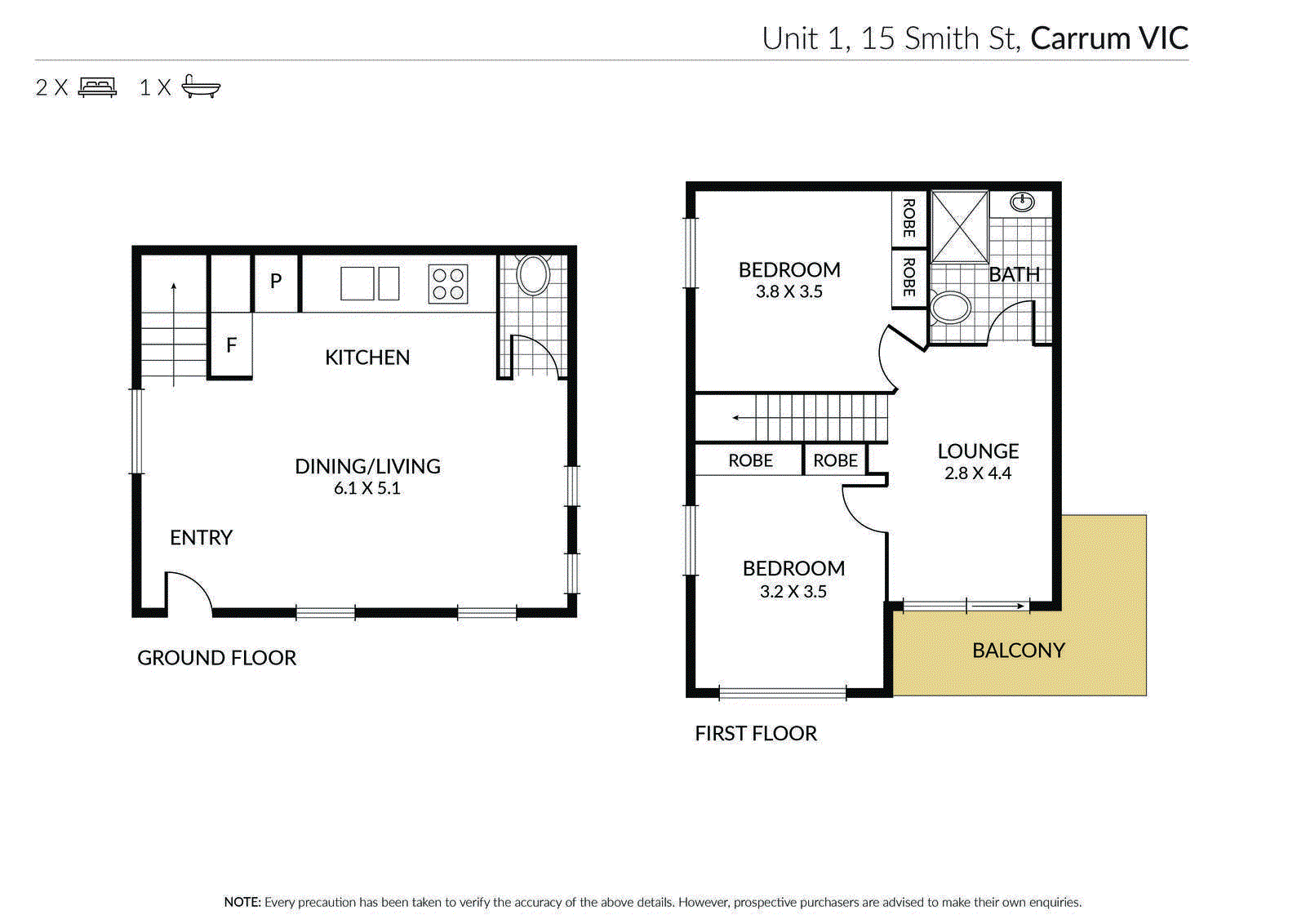1, 2, 3, & 6/15 Smith Street, Carrum VIC 3197 - Floorplan