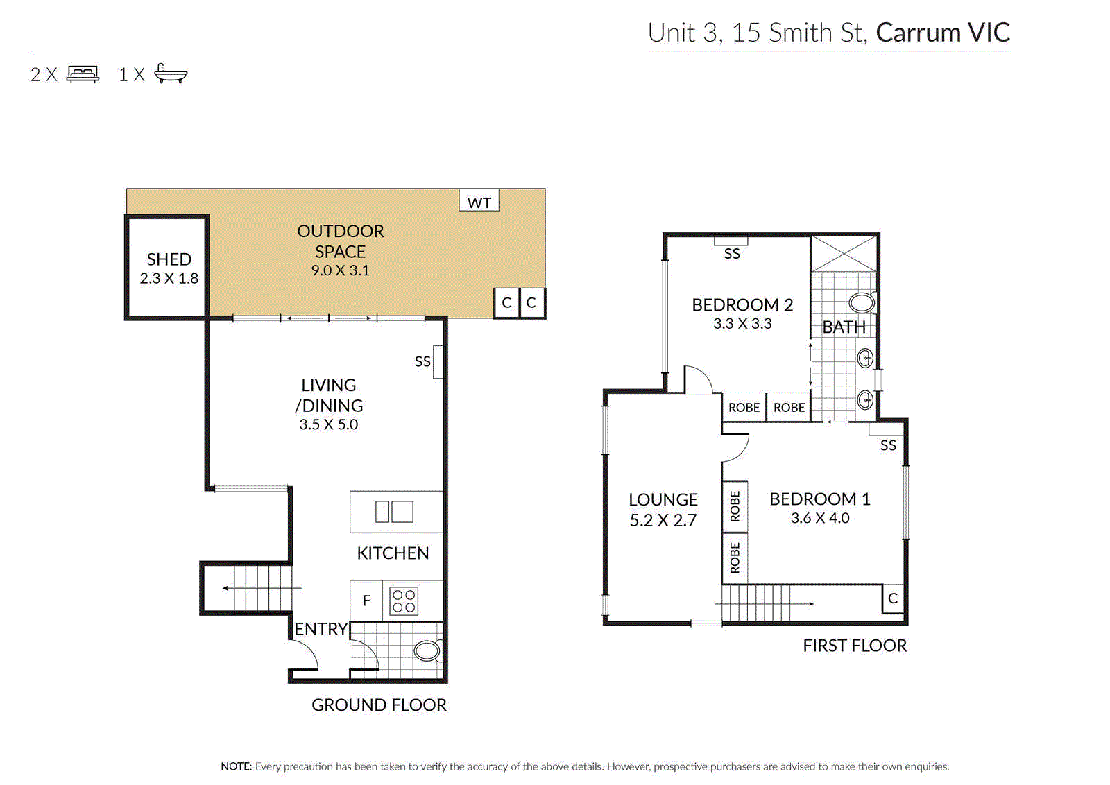 1, 2, 3, & 6/15 Smith Street, Carrum VIC 3197 - Floorplan