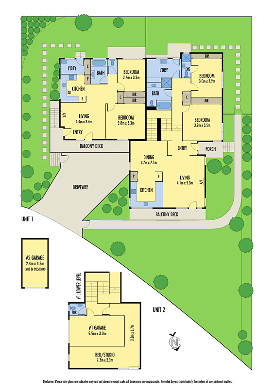 1 & 2/21 Queens Road, Newtown VIC 3220 - Floorplan