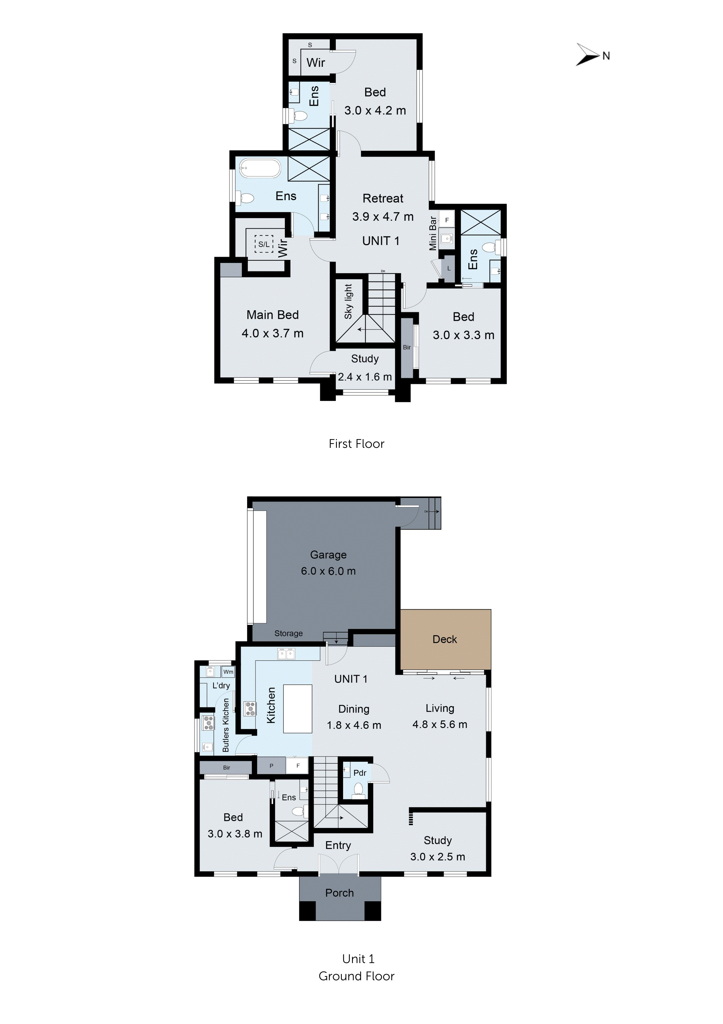 1 & 2/5 Smyth Street, Mount Waverley VIC 3149 - Floorplan