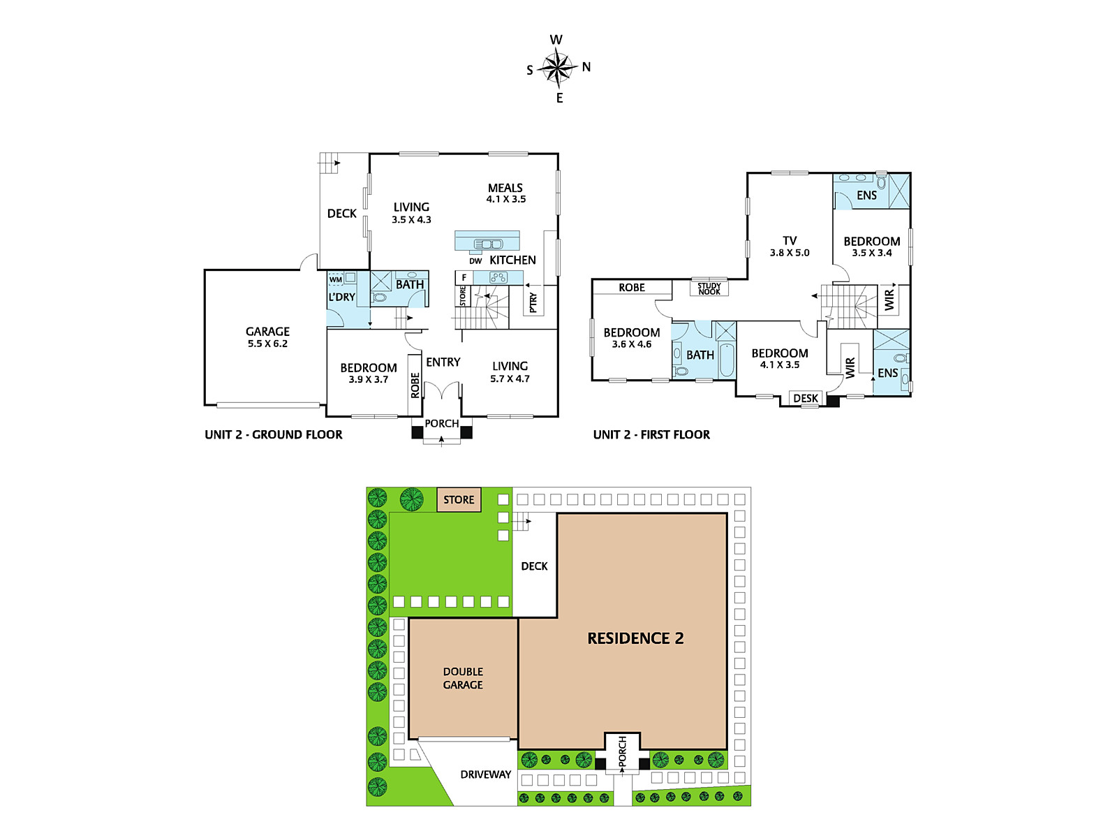 1 & 2/6 Lincoln Avenue, Glen Waverley
- Floorplan 2