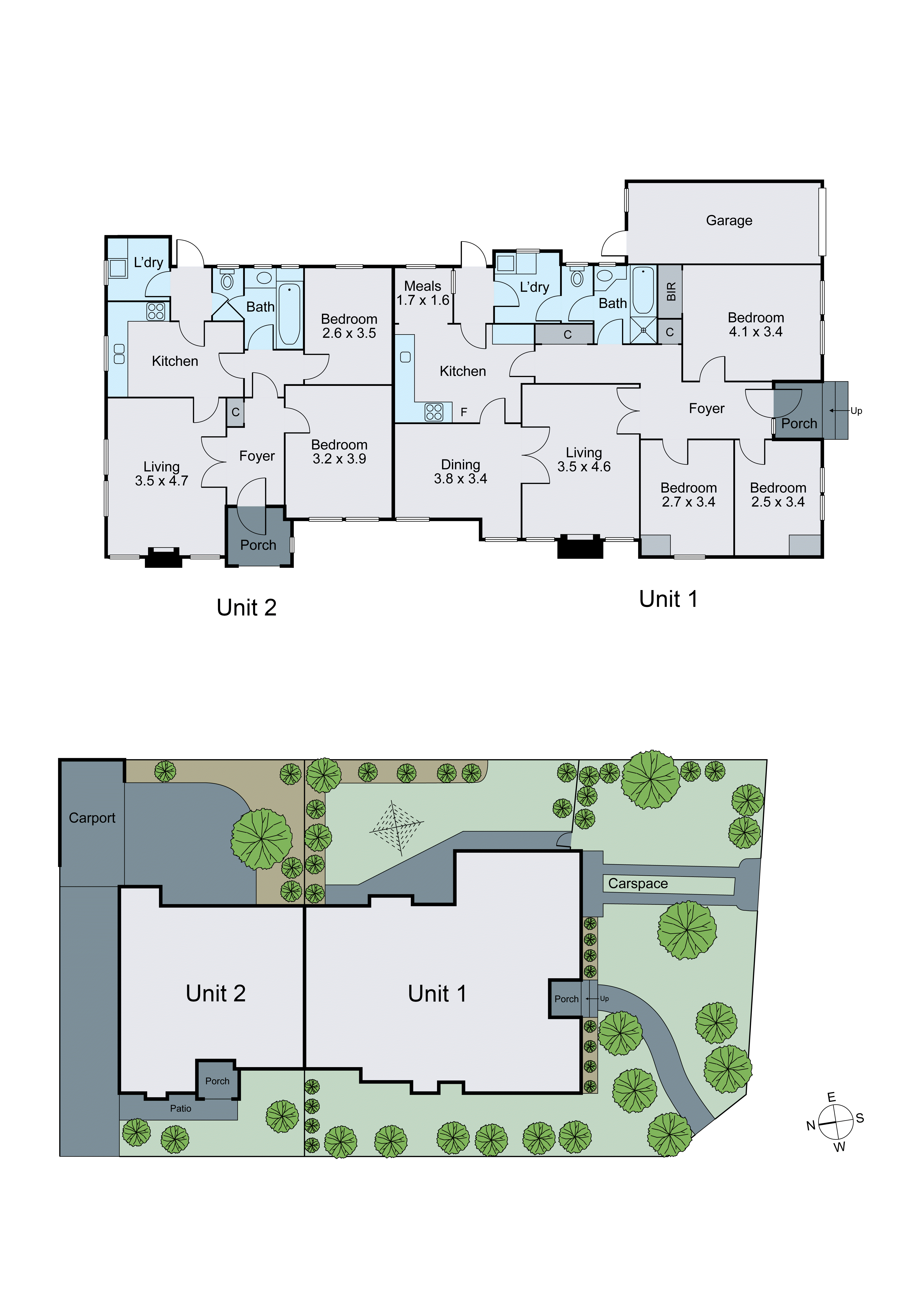 1 & 2/9 Rosemary Grove, Glen Iris VIC 3146 - Floorplan