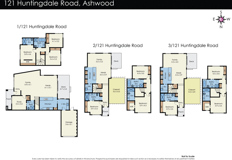 1-3/121 Huntingdale Road, Ashwood VIC 3147 - Floorplan