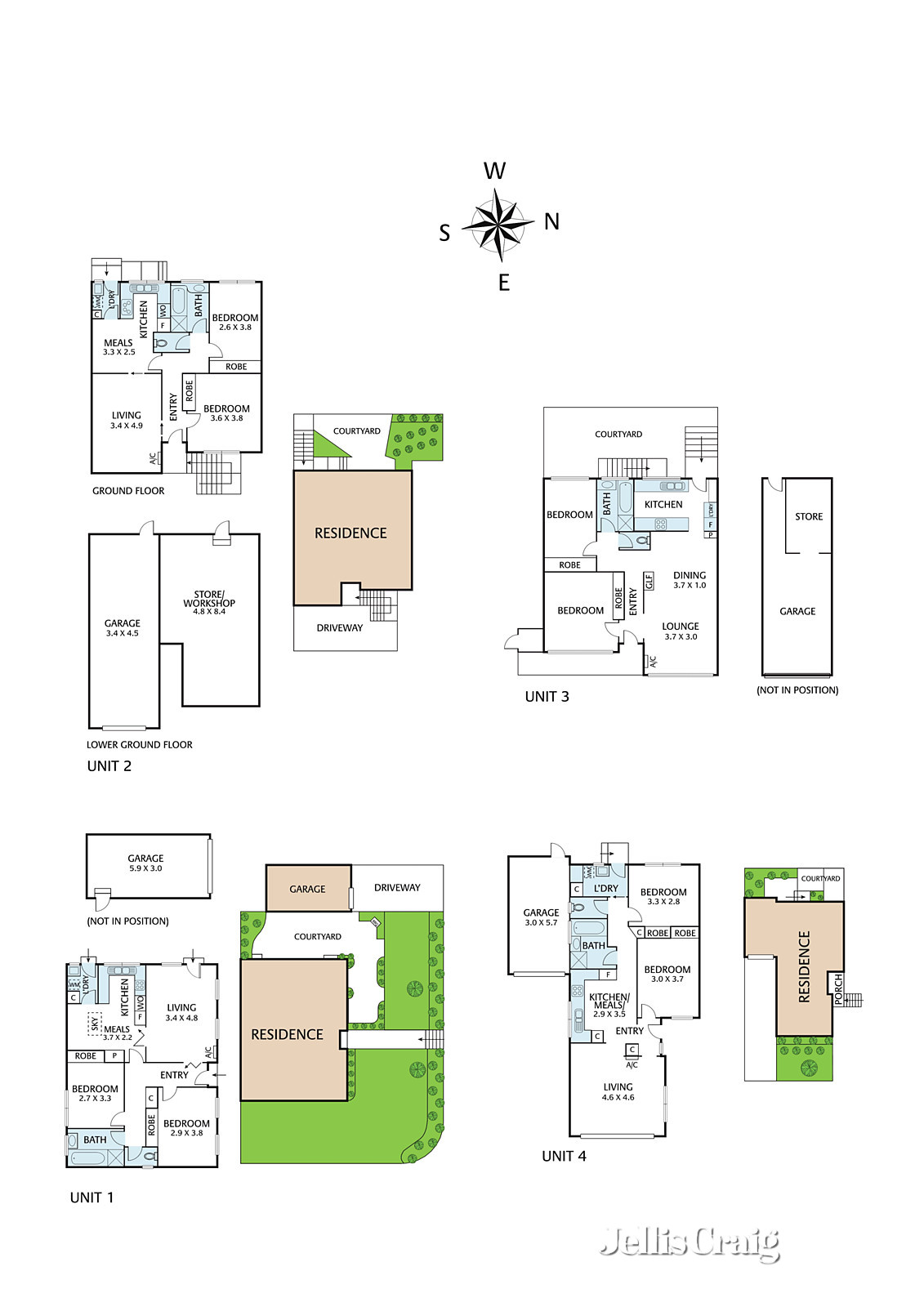 1-4/180 Whitehorse Road, Balwyn
- Floorplan 1