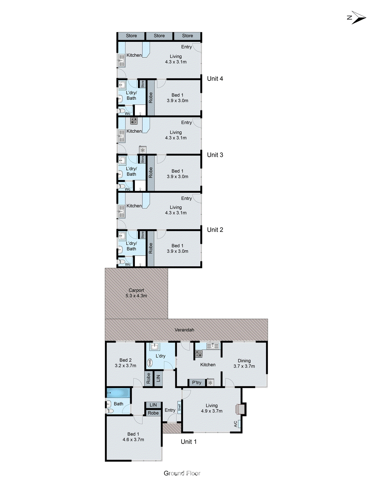 1-4/72 Sladen Street, Hamlyn Heights VIC 3215 - Floorplan