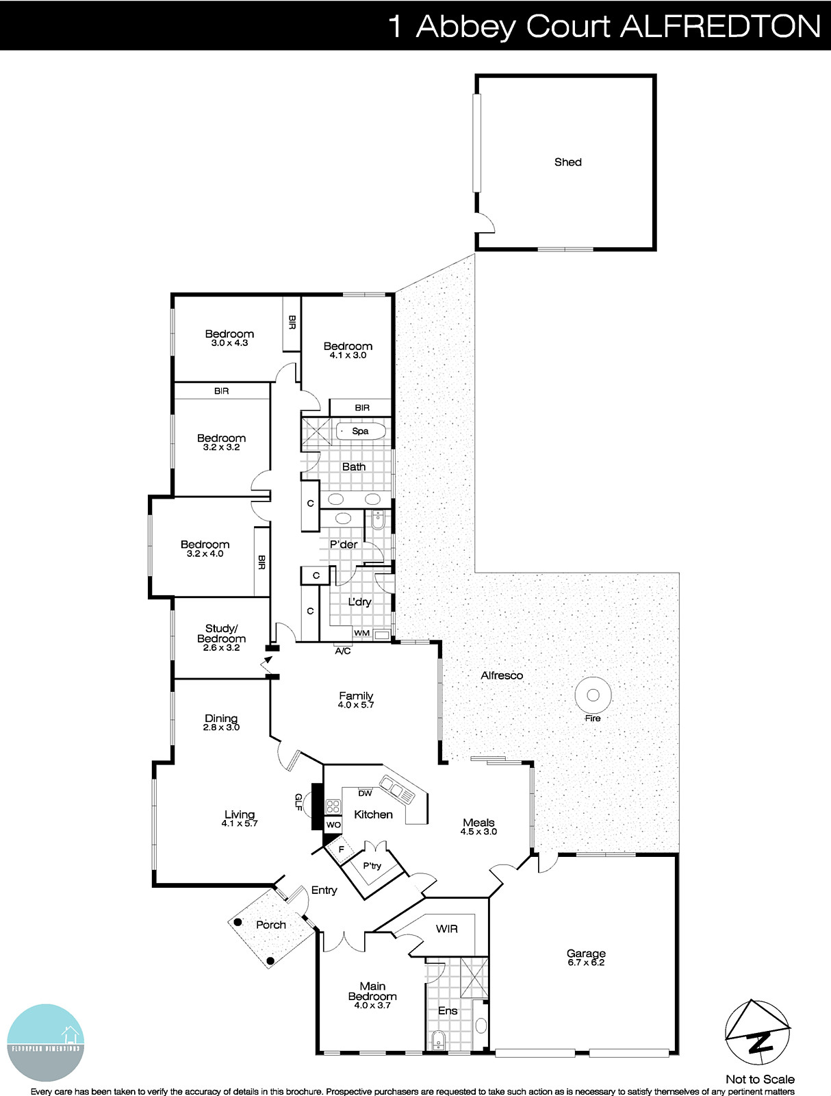 1 Abbey Court, Alfredton VIC 3350 - Floorplan