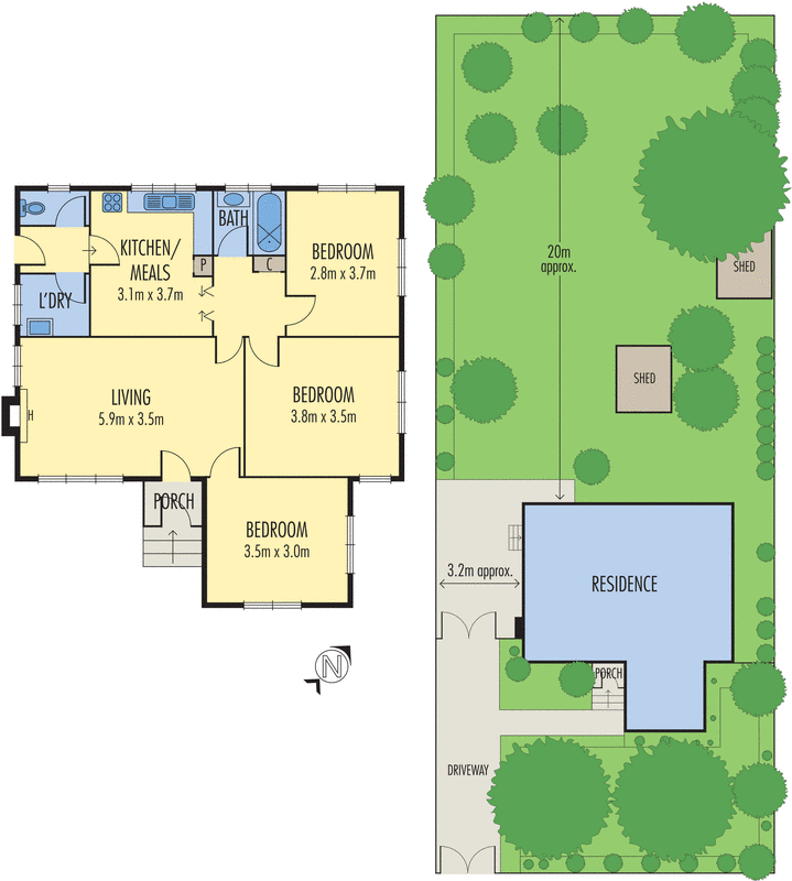 1 Bega Street, Chadstone VIC 3148 - Floorplan