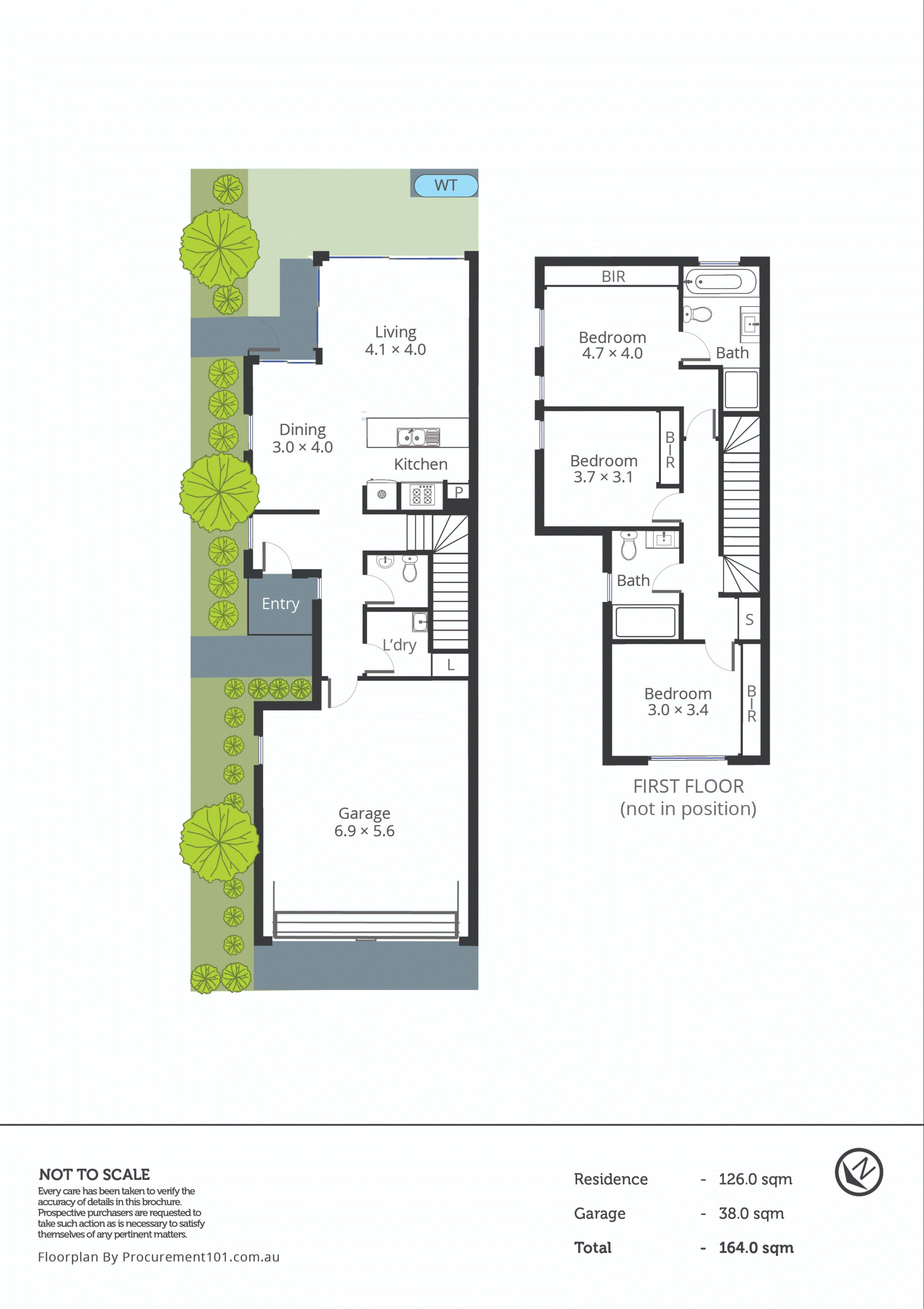 1 Benz Street, Noble Park VIC 3174 - Floorplan
