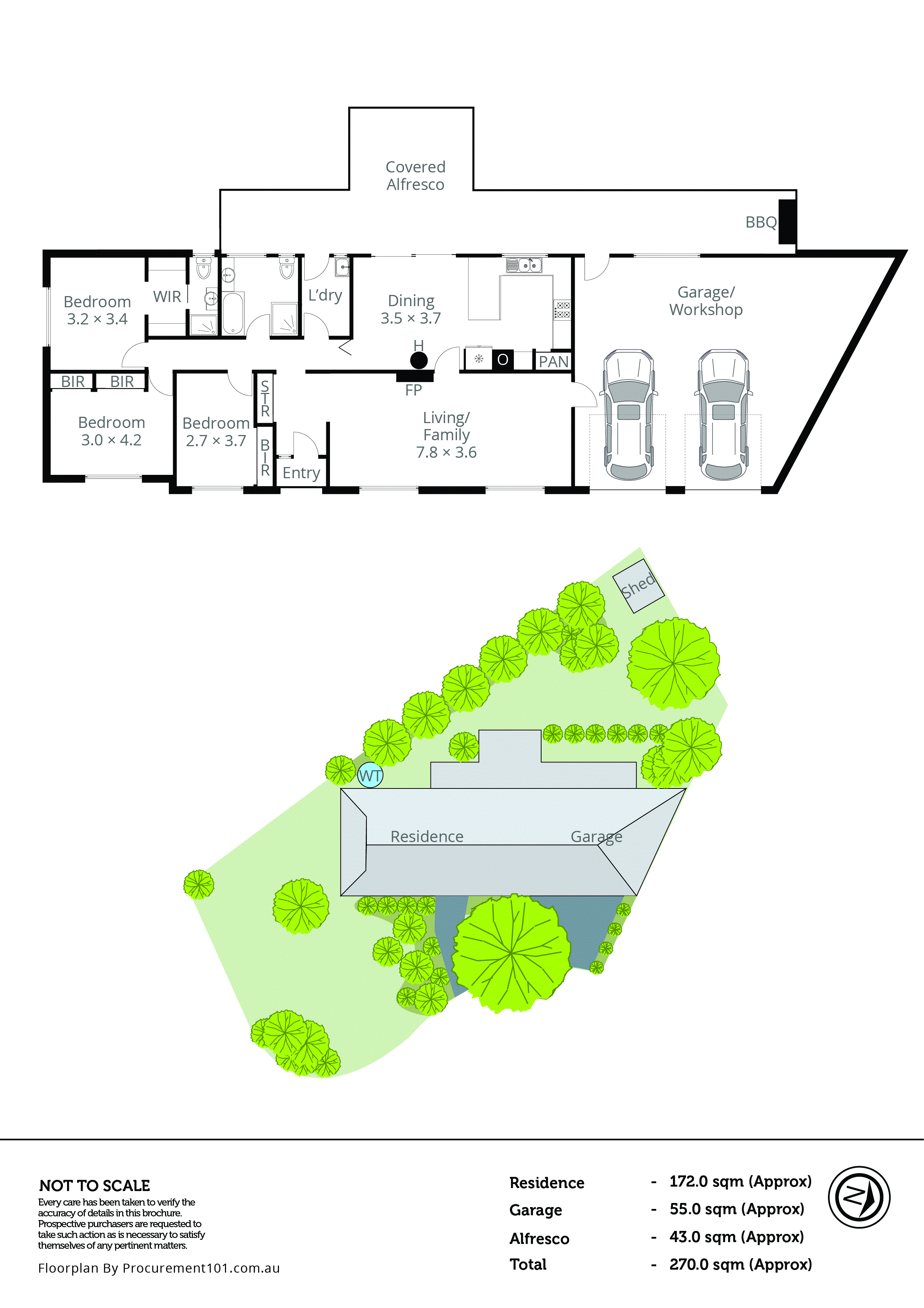 1 Bindi Close, Frankston VIC 3199 - Floorplan