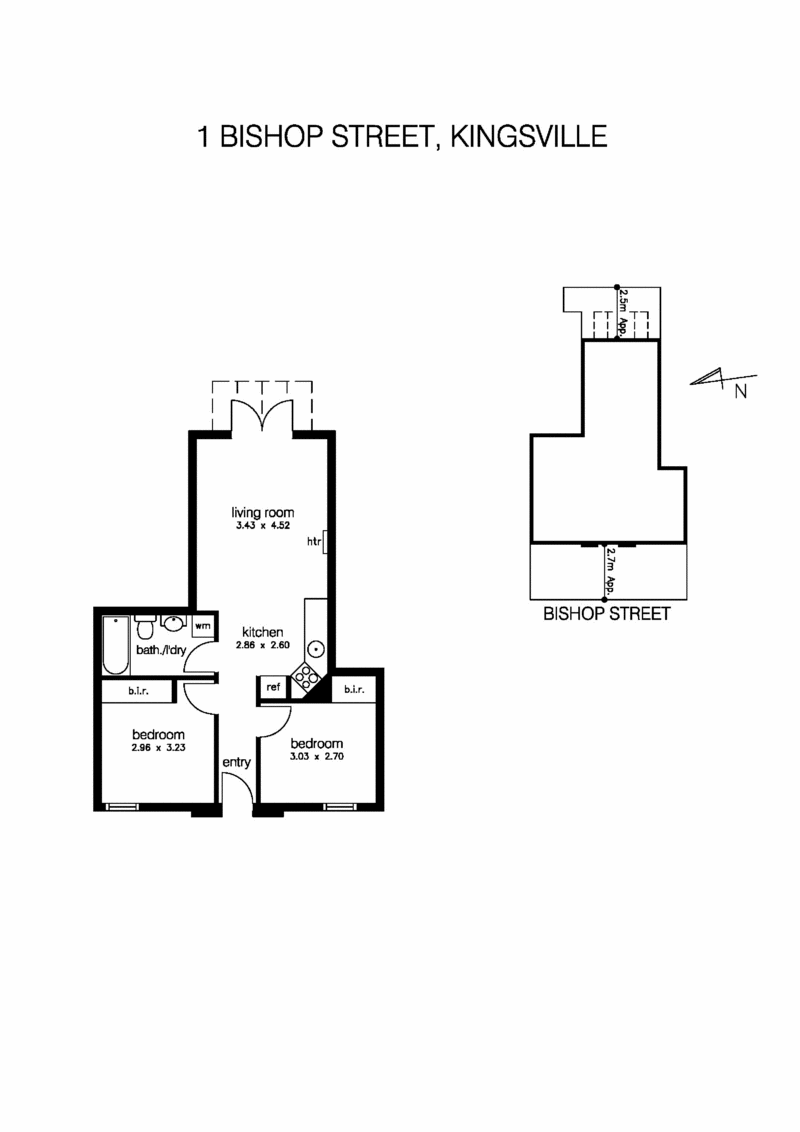 1 Bishop Street, KINGSVILLE VIC 3012 - Floorplan