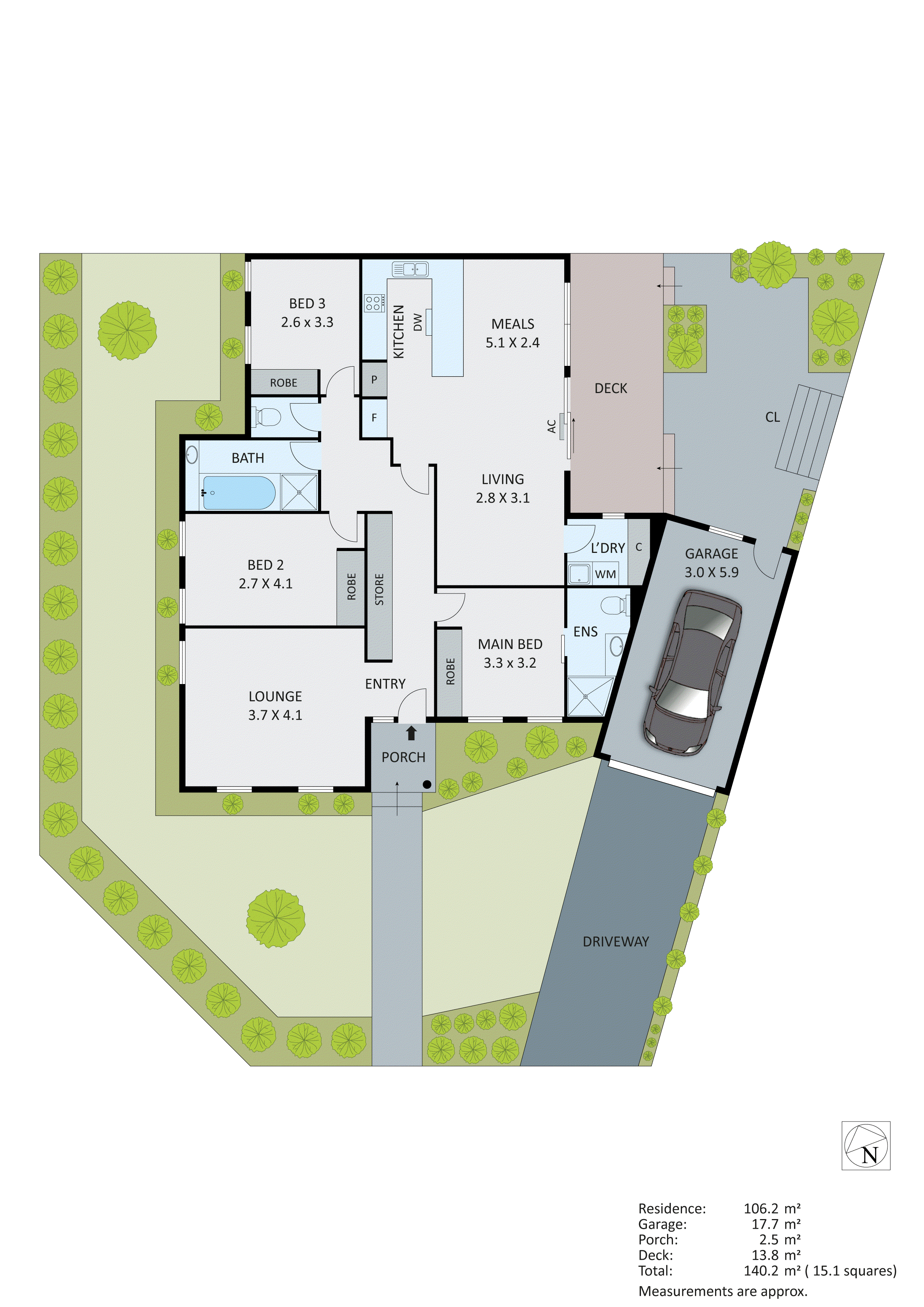 1 Blackwood Drive, Wheelers Hill VIC 3150 - Floorplan