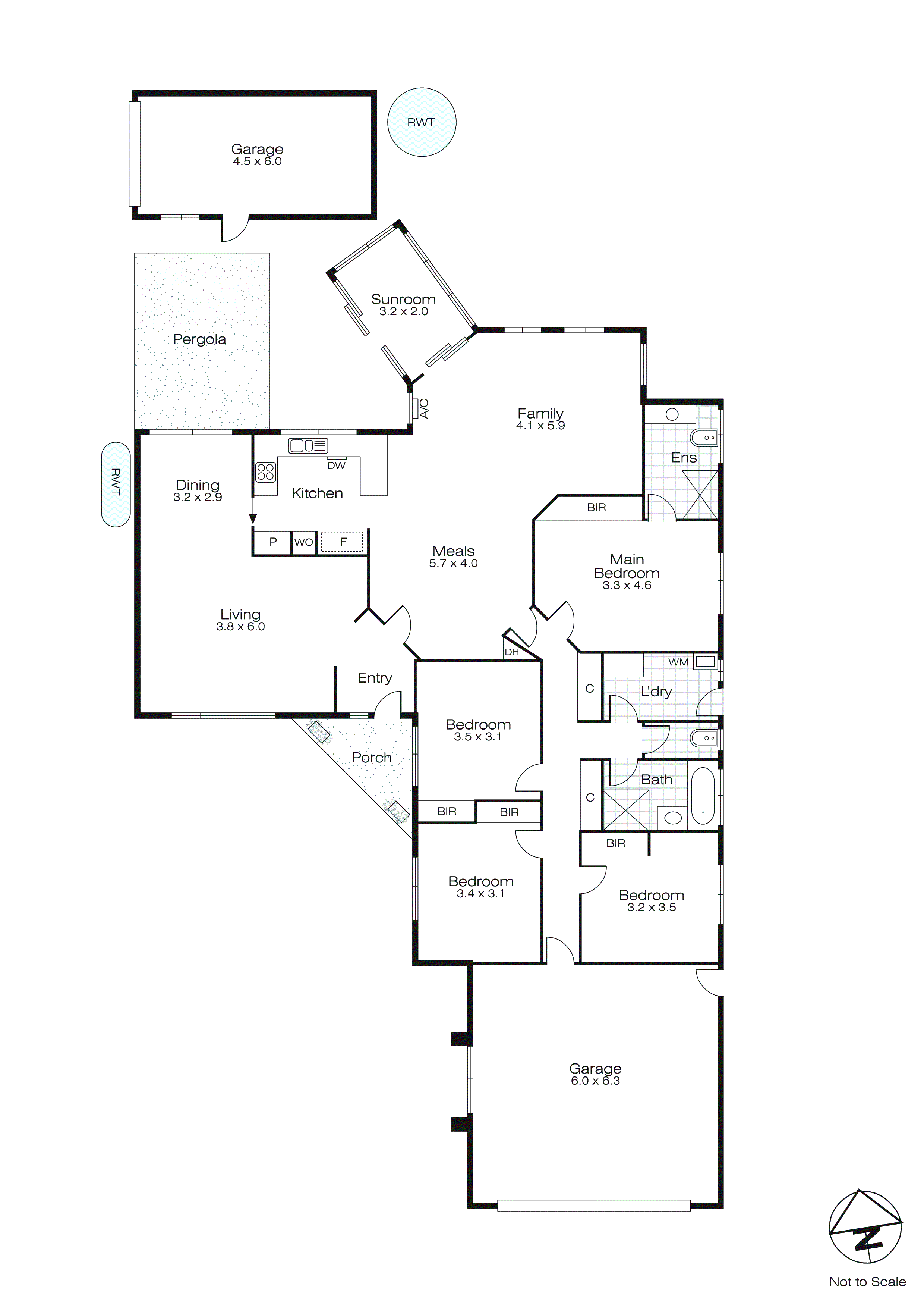 1 Bourbon Street, Delacombe VIC 3356 - Floorplan