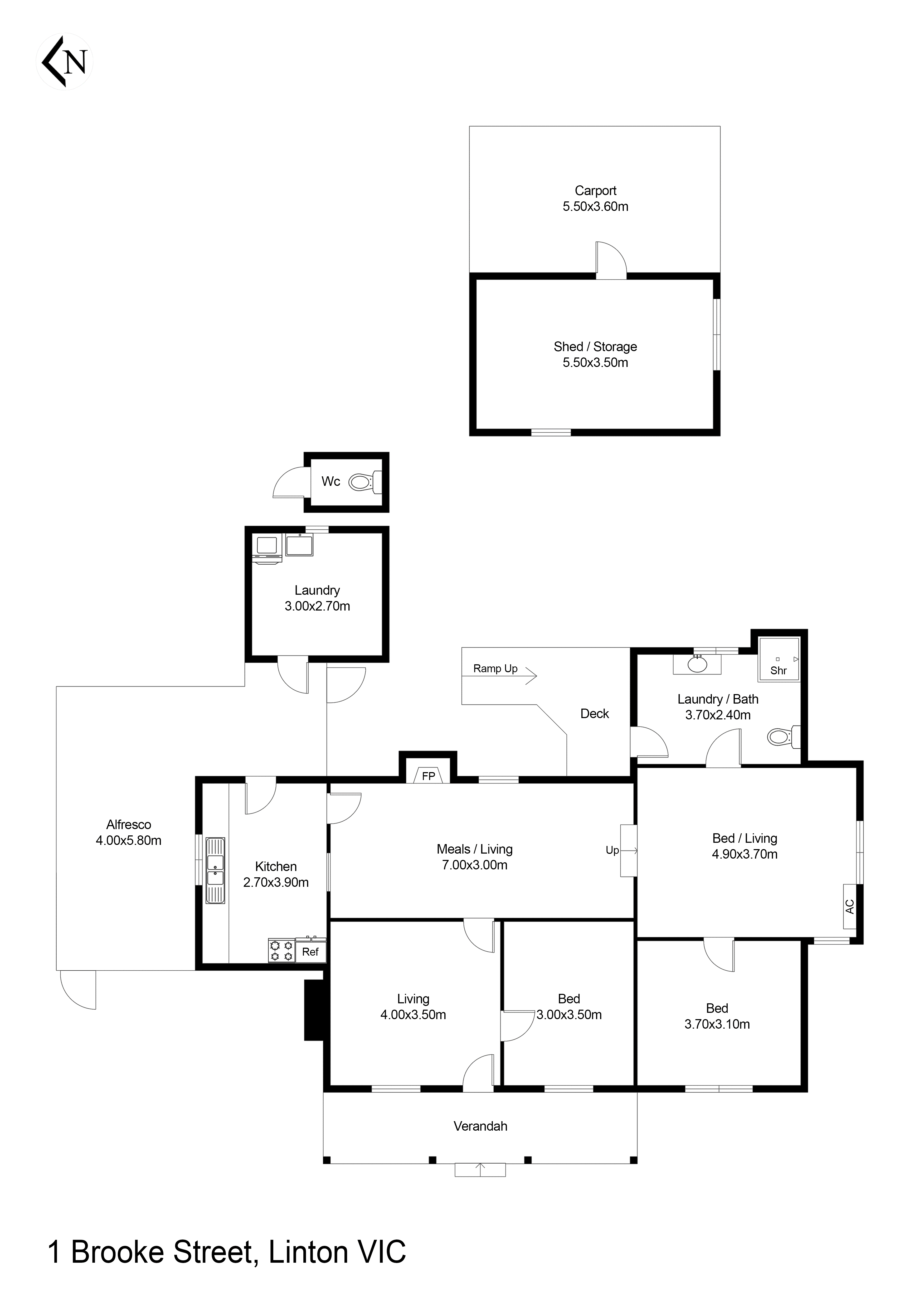 1 Brooke Street, Linton VIC 3360 - Floorplan