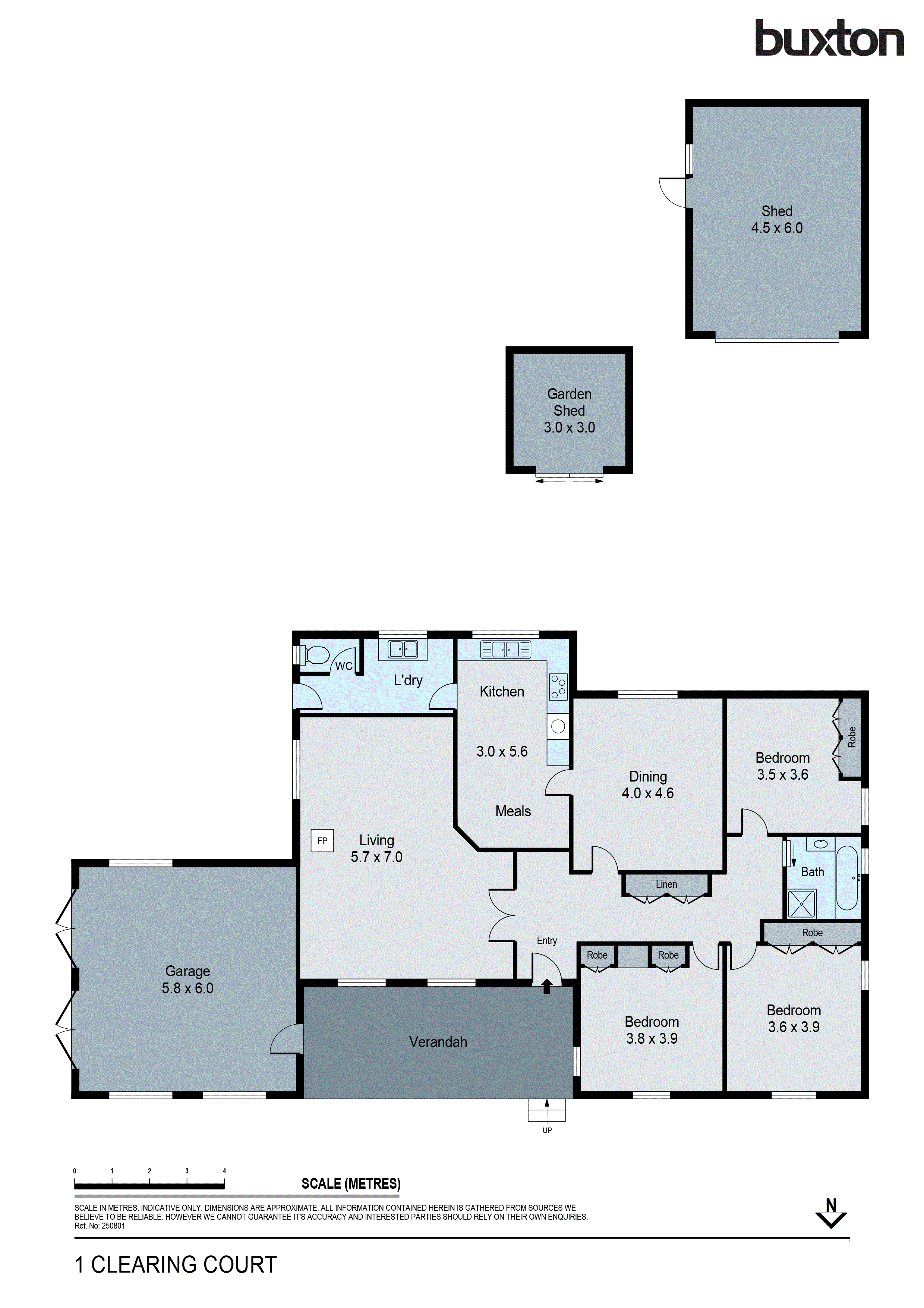 1 Clearing Court, Mandurang VIC 3551 - Floorplan