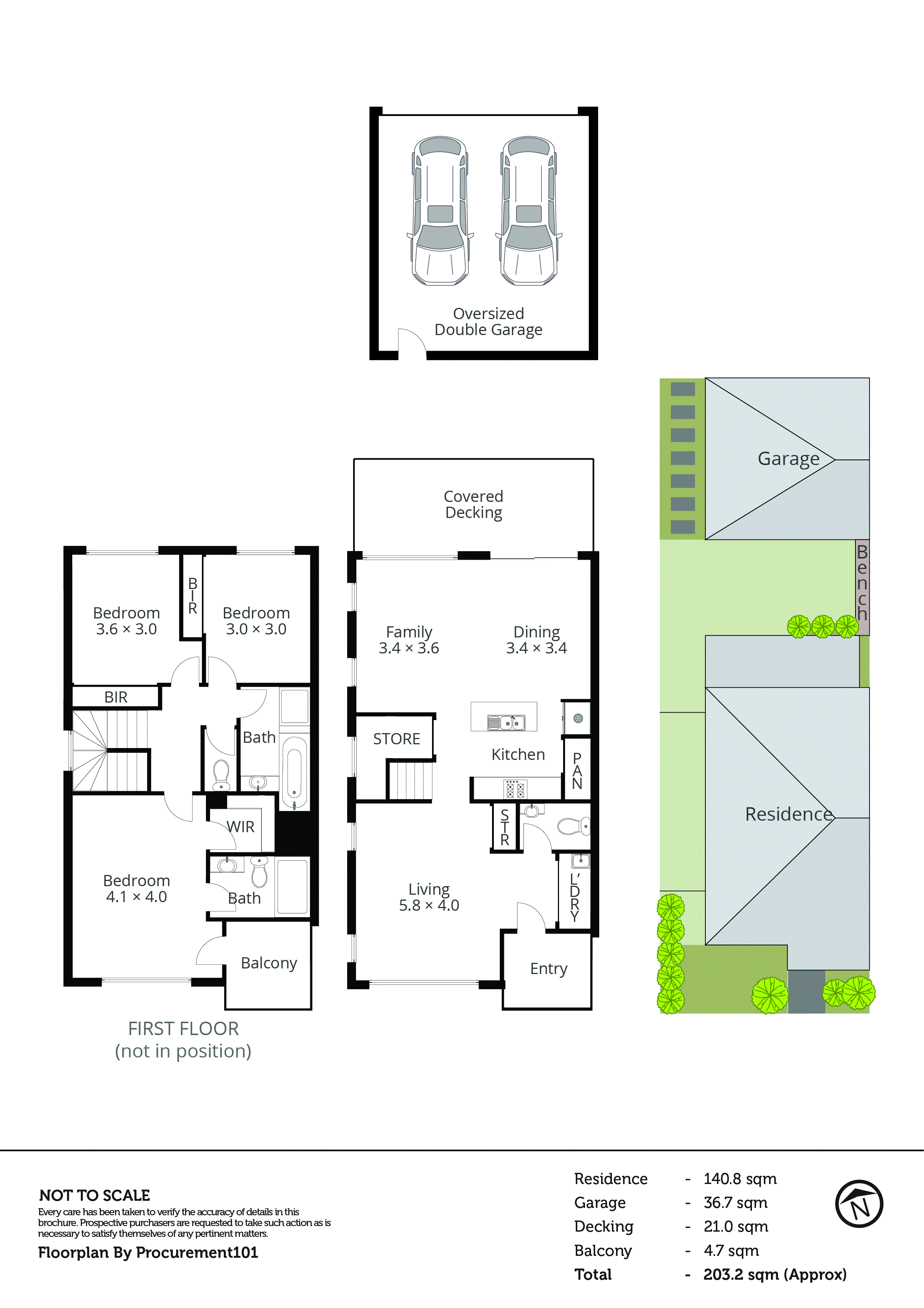 1 Colville Crescent, Keysborough VIC 3173 - Floorplan