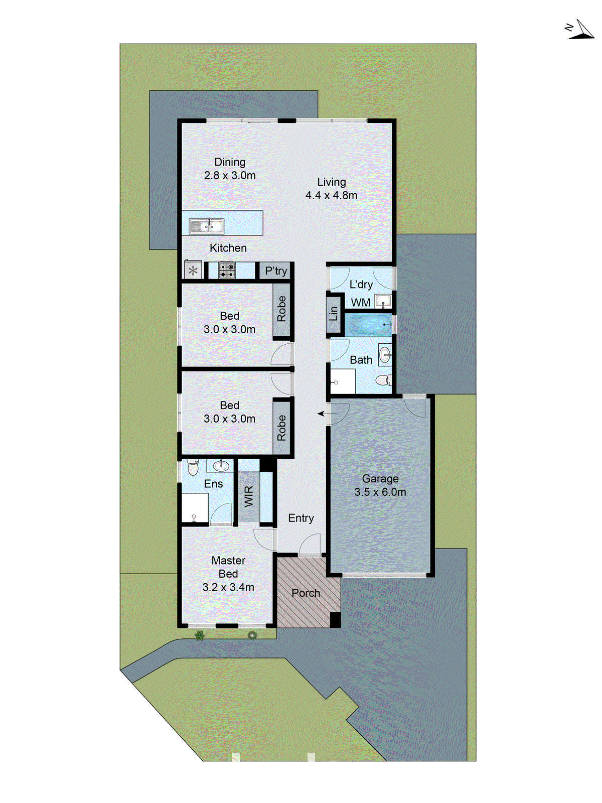 1 Commander Way, Corio VIC 3214 - Floorplan