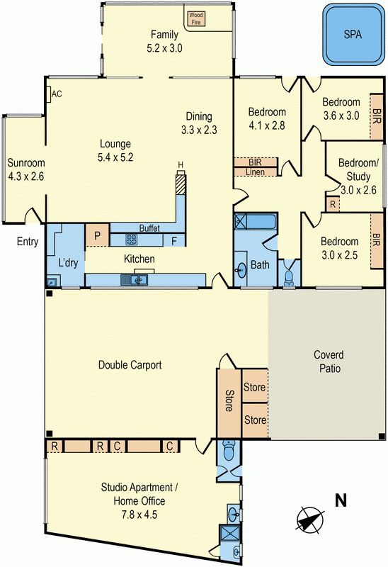 1 Conti Court, MENTONE VIC 3194 - Floorplan