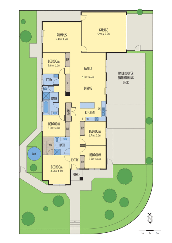 1 Cottonwood Way, Waurn Ponds VIC 3216 - Floorplan