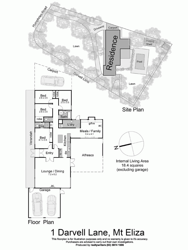 1 Darvell Lane, MOUNT ELIZA VIC 3930 - Floorplan