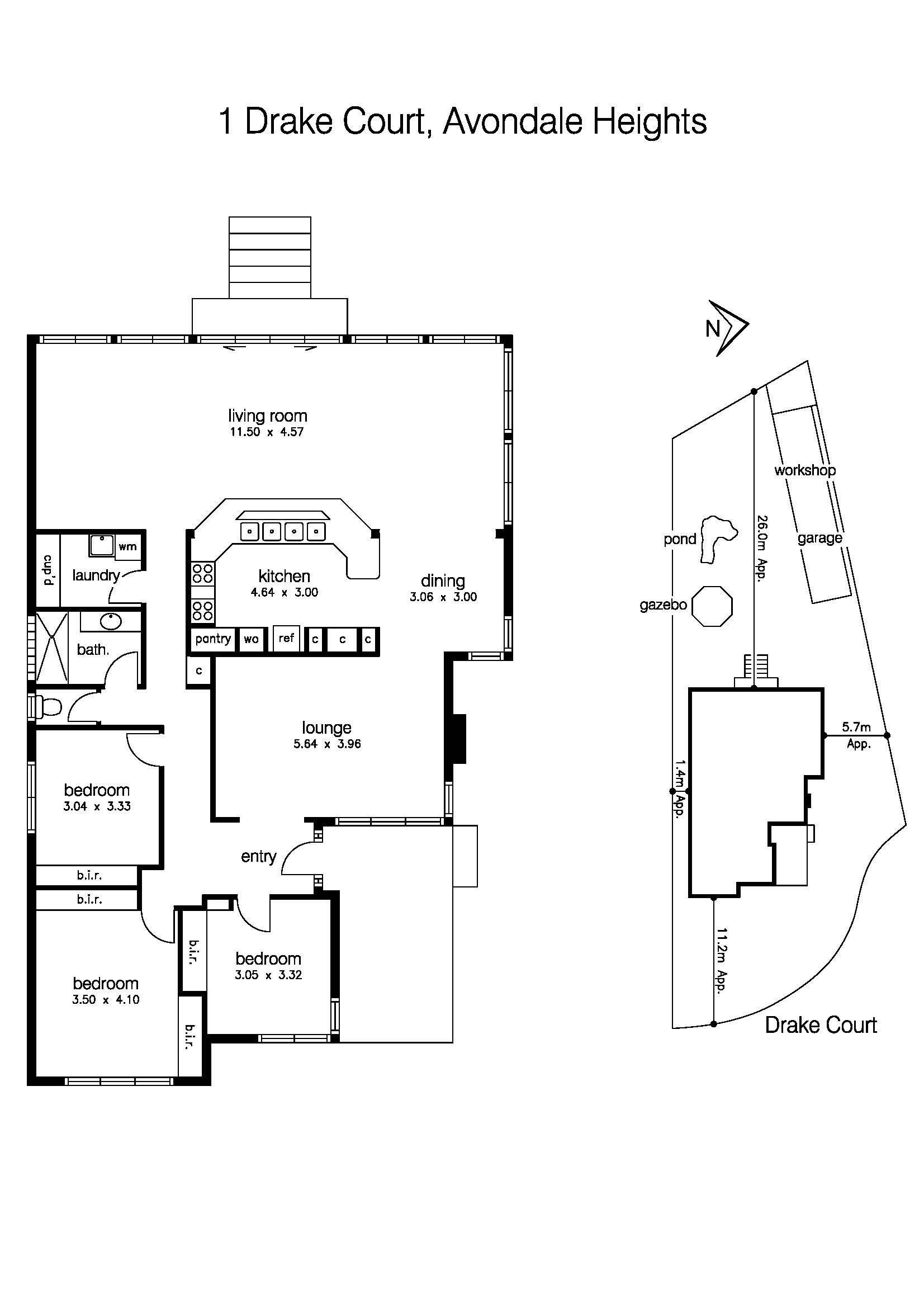 1 Drake Court, AVONDALE HEIGHTS VIC 3034 - Floorplan