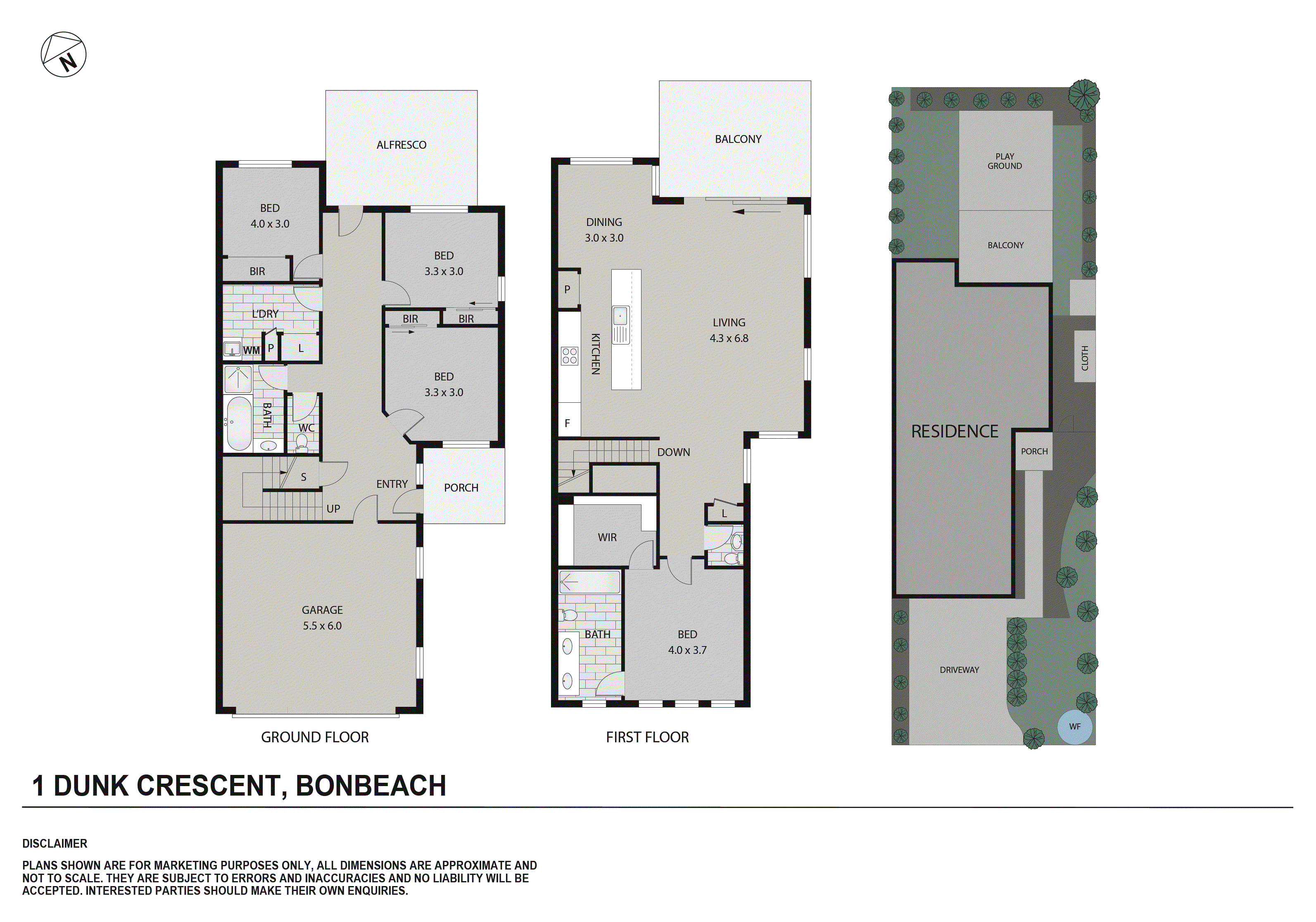1 Dunk Crescent, Bonbeach VIC 3196 - Floorplan