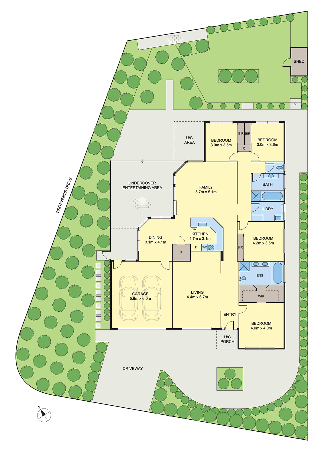 1 Ebony Close, Wandana Heights VIC 3216 - Floorplan