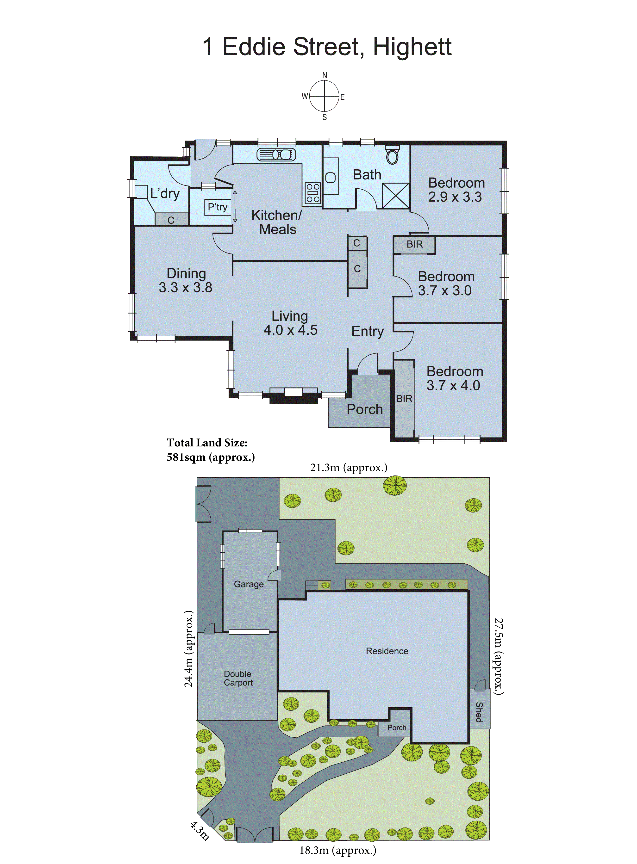 1 Eddie Street, Highett VIC 3190 - Floorplan