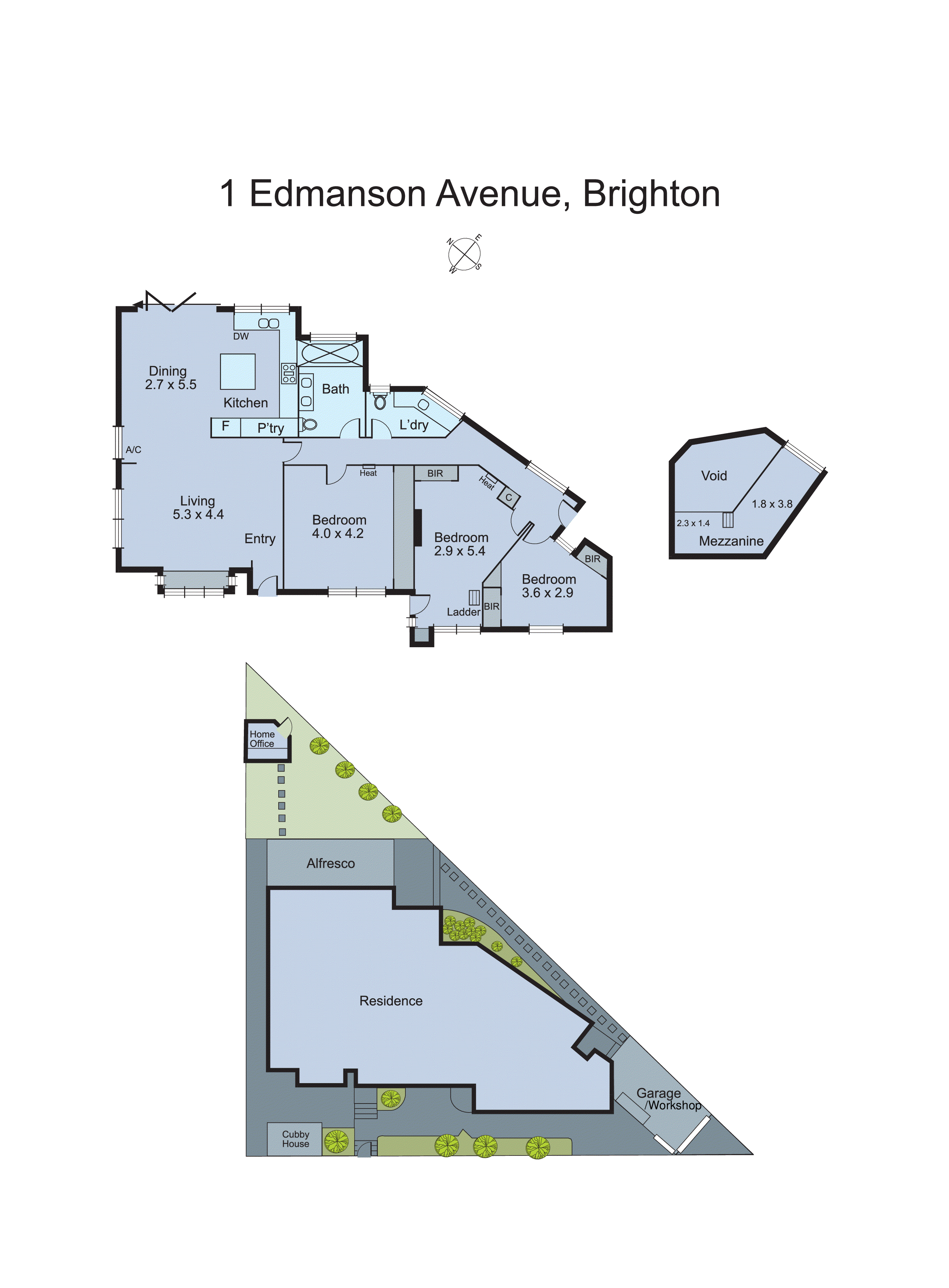 1 Edmanson Avenue, Brighton VIC 3186 - Floorplan