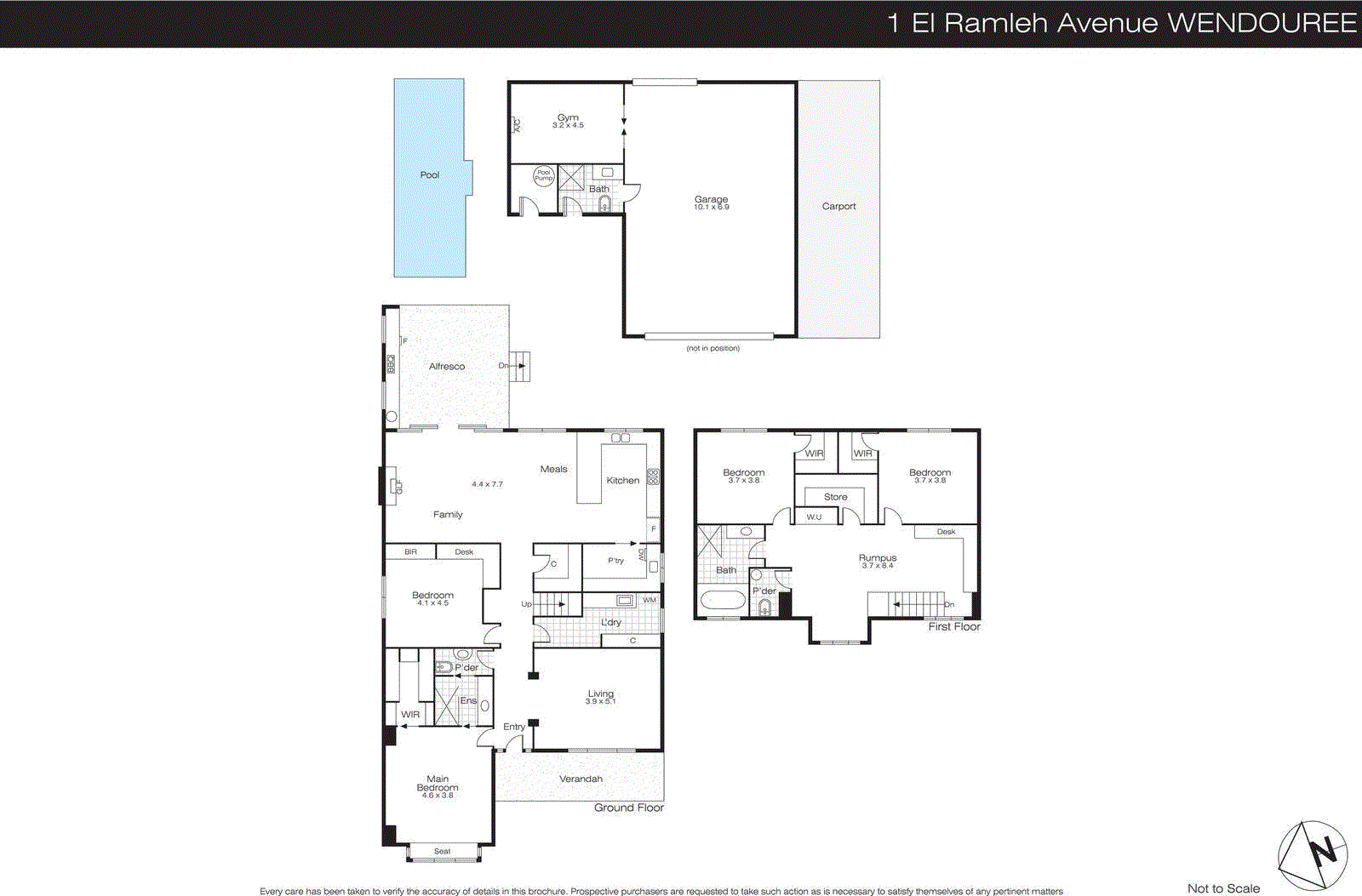 1 El Ramleh Avenue, Wendouree VIC 3355 - Floorplan