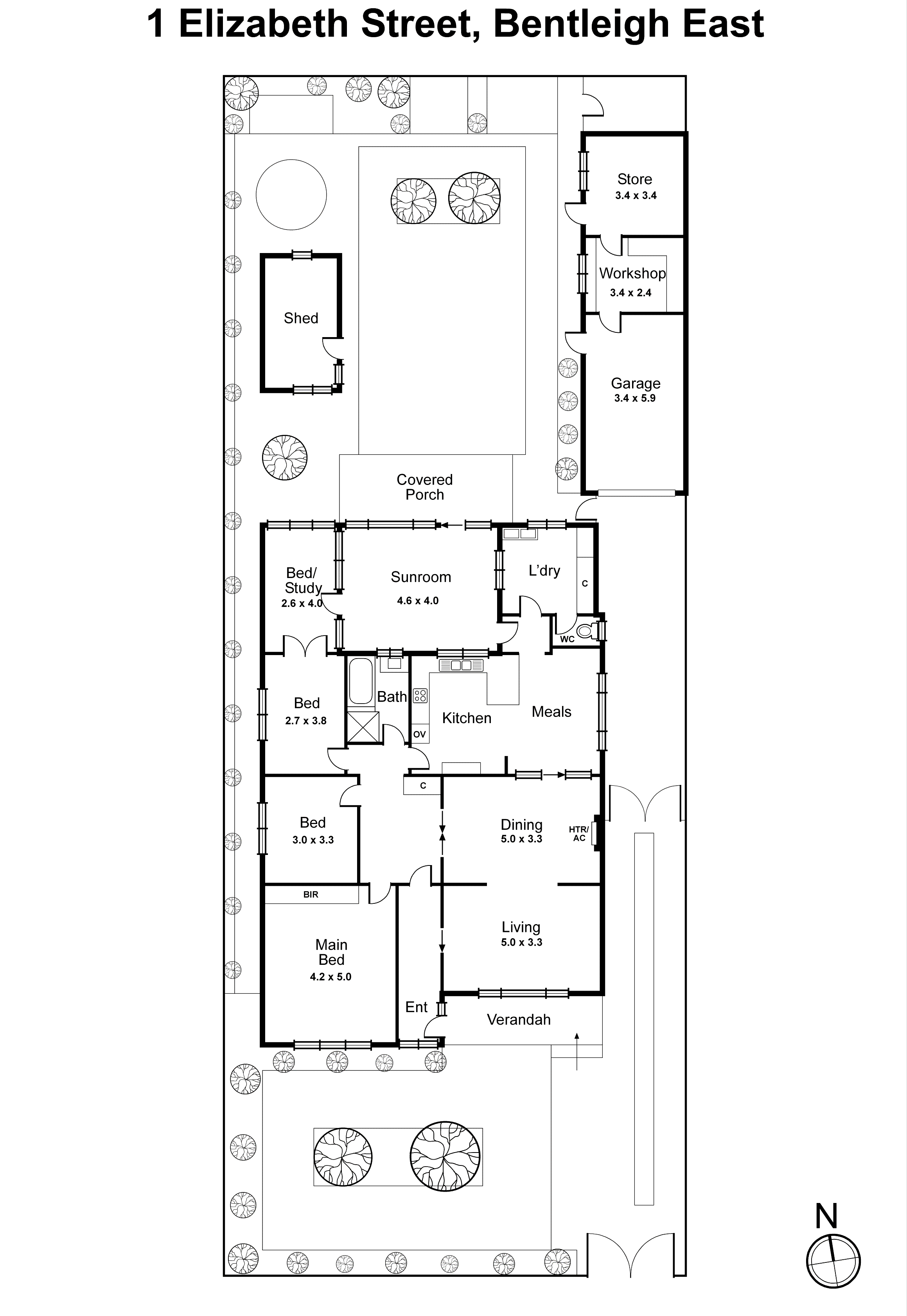 1 Elizabeth Street, Bentleigh East VIC 3165 - Floorplan