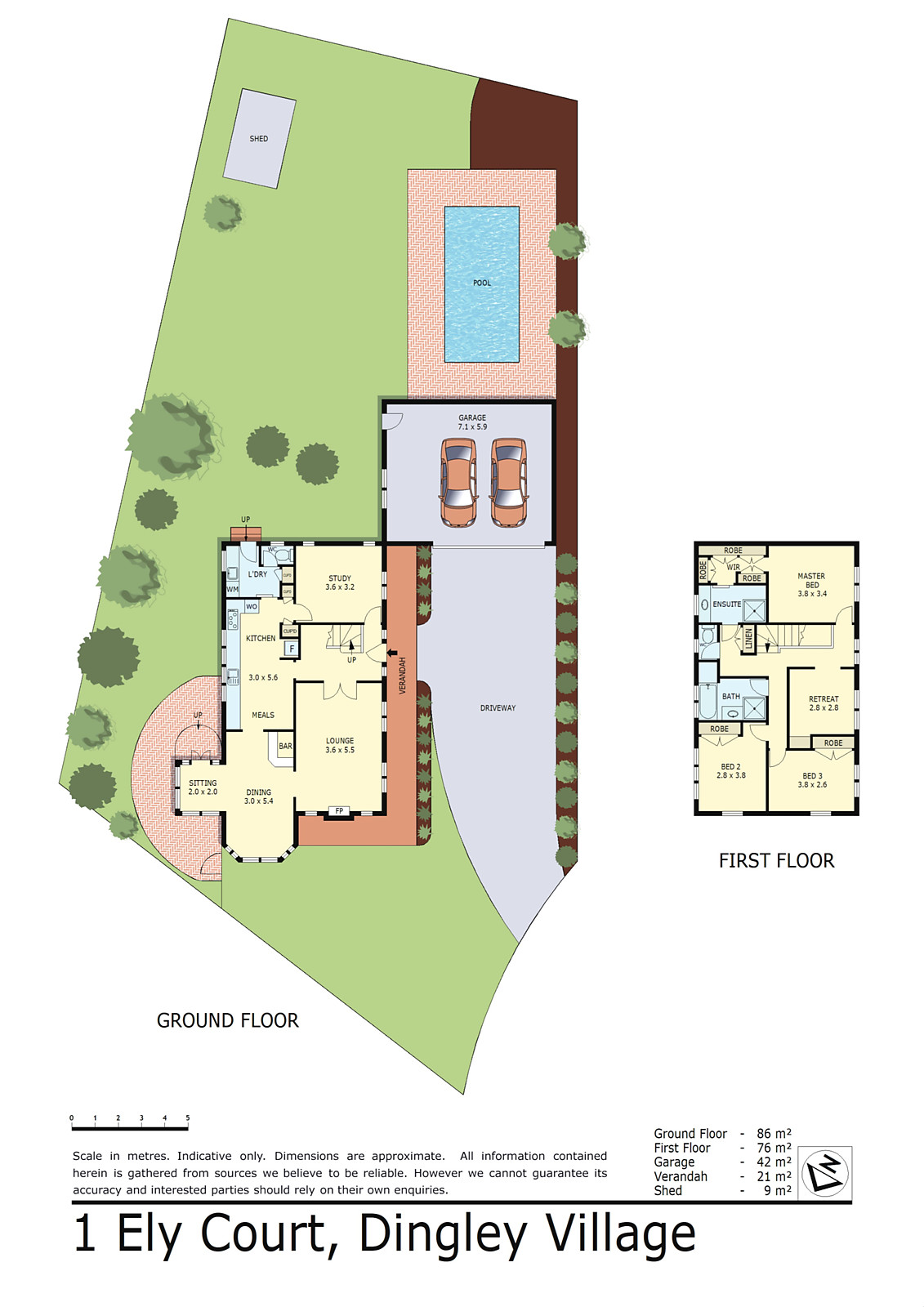1 Ely Court, Dingley Village VIC 3172 - Floorplan