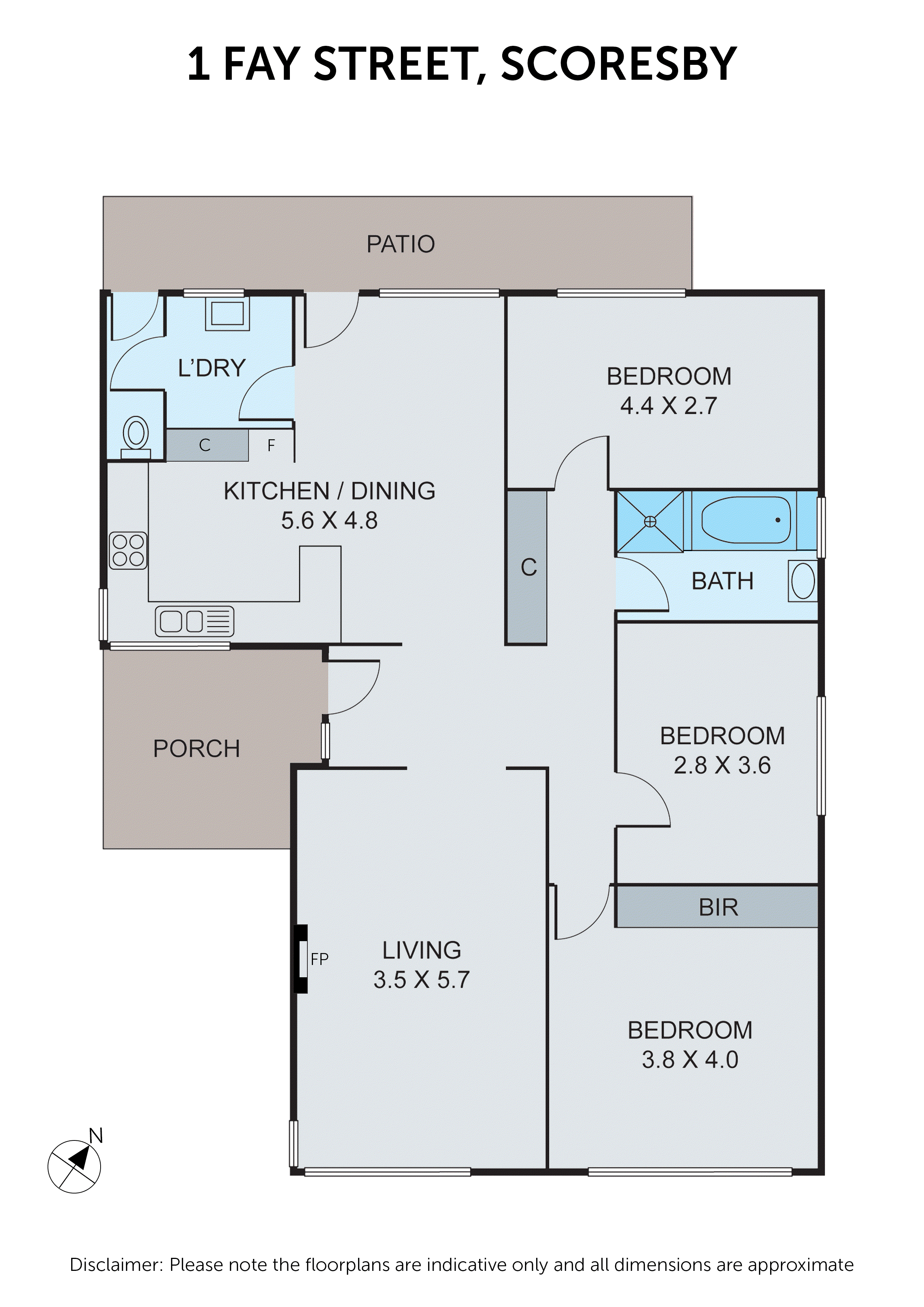 1 Fay Street, Scoresby VIC 3179 - Floorplan