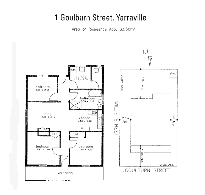 1 Goulburn Street, YARRAVILLE VIC 3013 - Floorplan