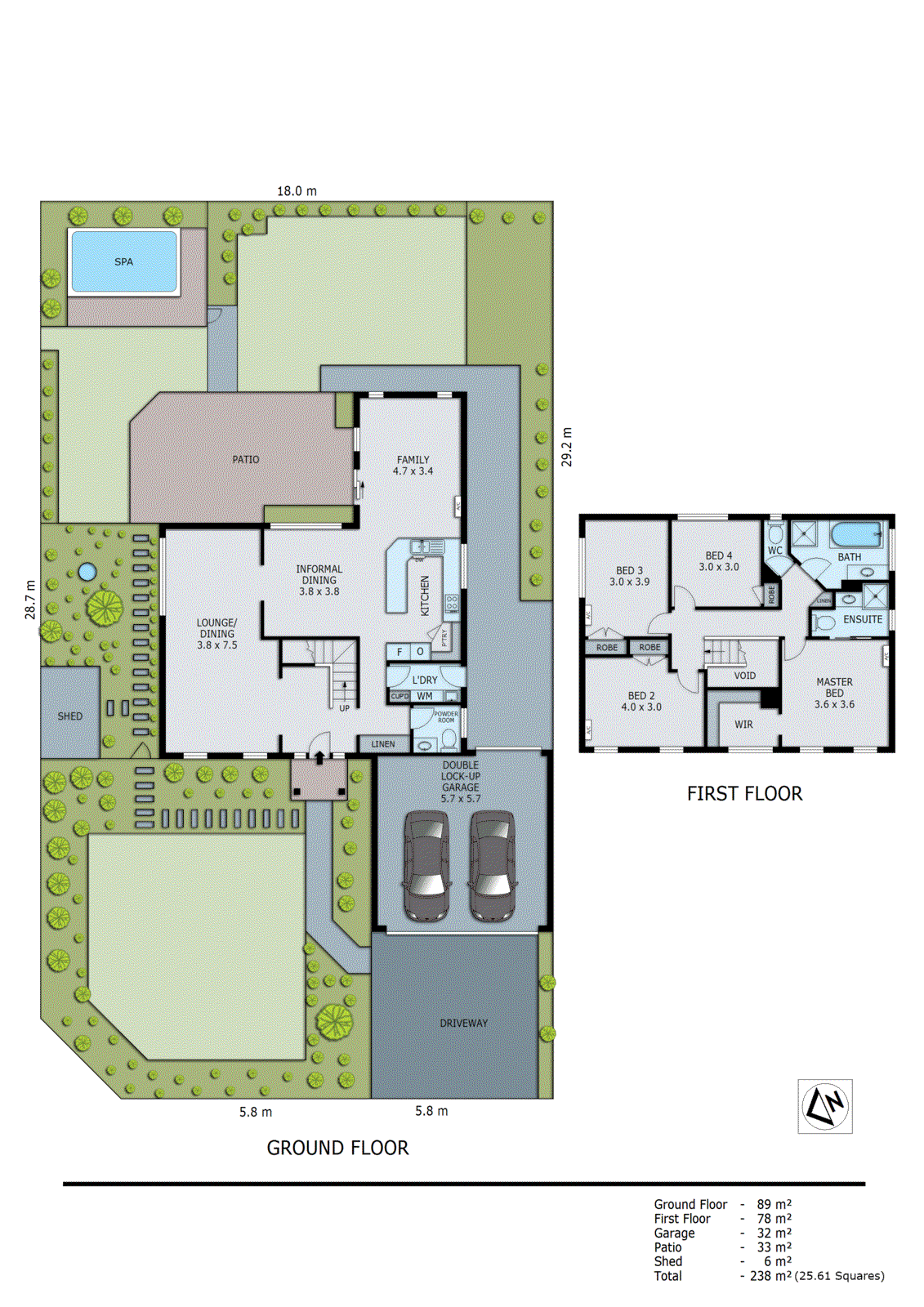 1 Higgins Close, Dingley Village VIC 3172 - Floorplan